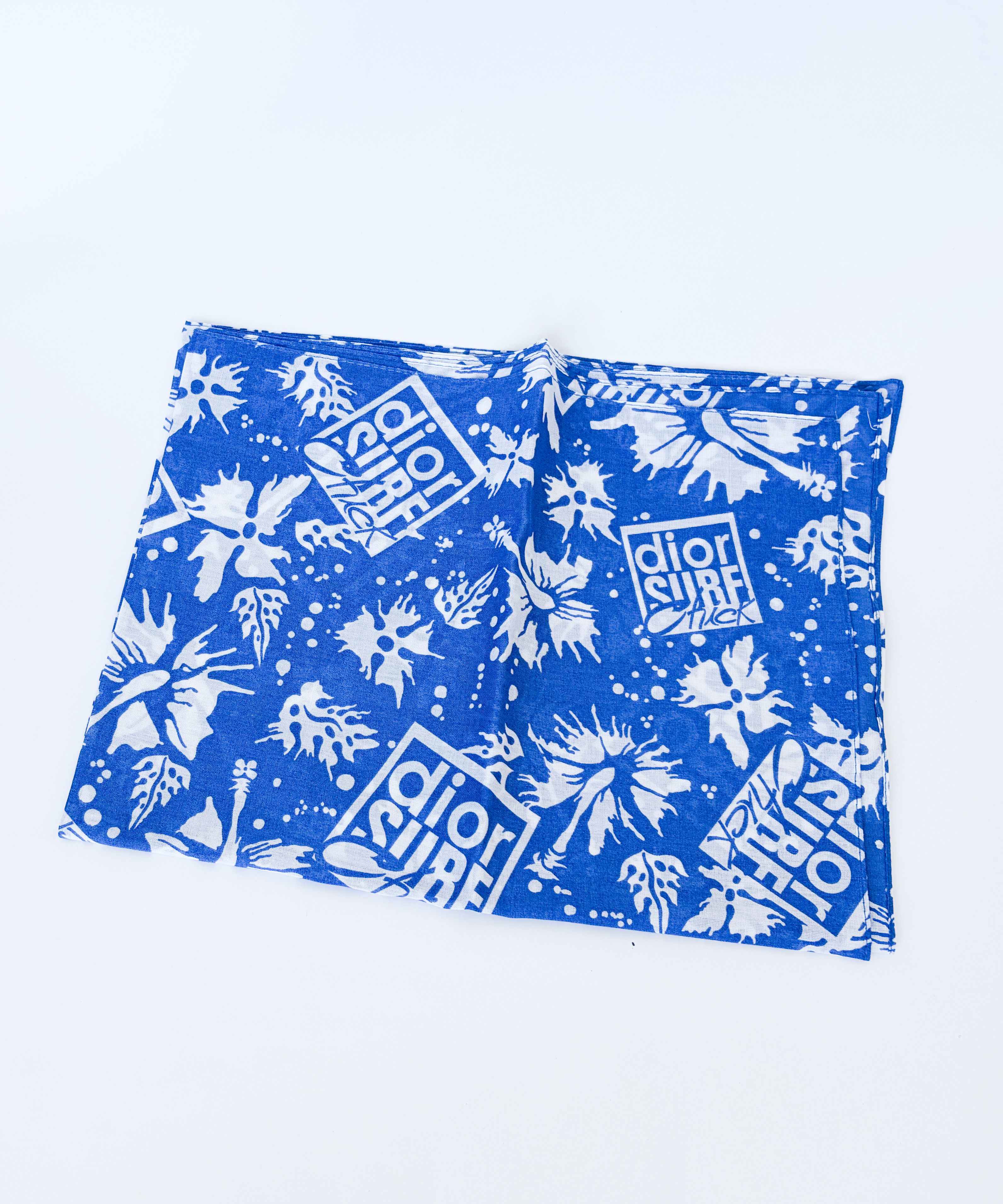 Dior DIOR Scarf Pareo Top Blue White Surf Chick NEW Womens Size ONE SIZE - 11 Thumbnail