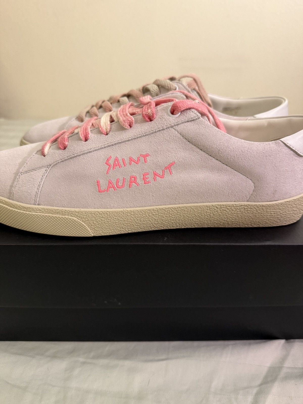 Saint Laurent Paris Saint Laurent SL-06 Court Suede Sneaker 44 Size US 11 / EU 44 - 2 Thumbnail