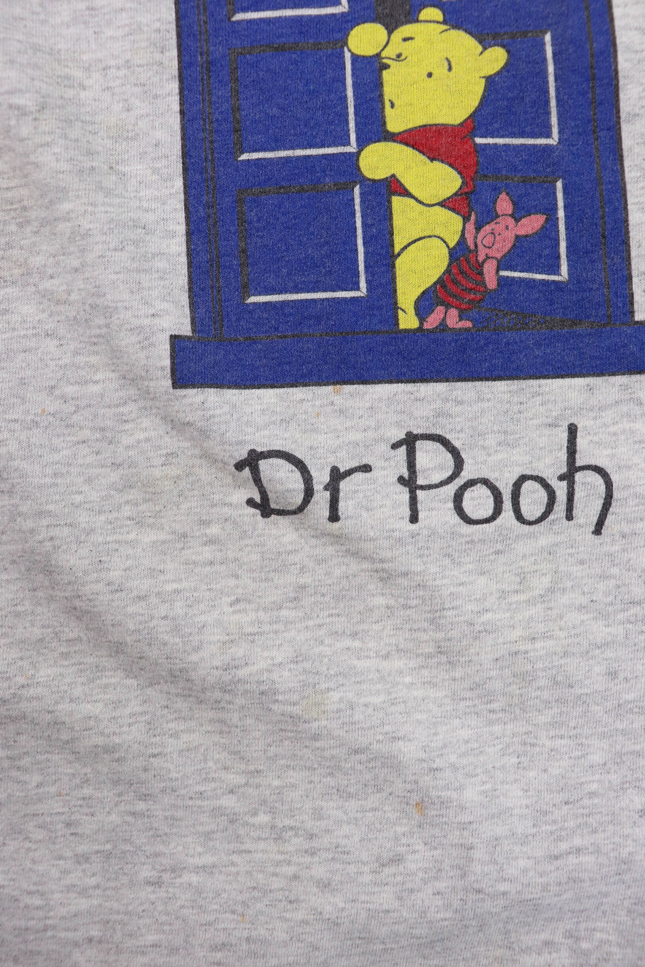 Disney Winnie The Pooh Doctor Who Graphics Vintage T-shirt Tee Size US XL / EU 56 / 4 - 8 Thumbnail