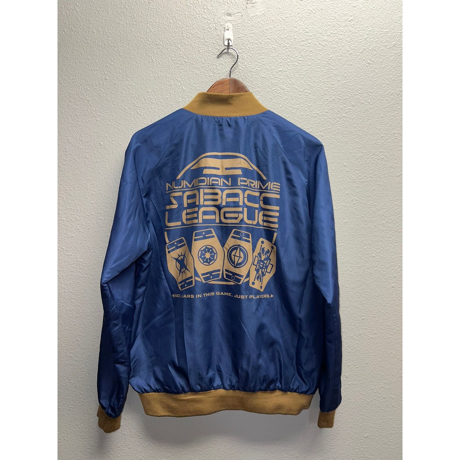 Vintage Star Wars Galaxy Jacket Sabacc League Bomber Blue Tan Size S Size US S / EU 44-46 / 1 - 8 Thumbnail