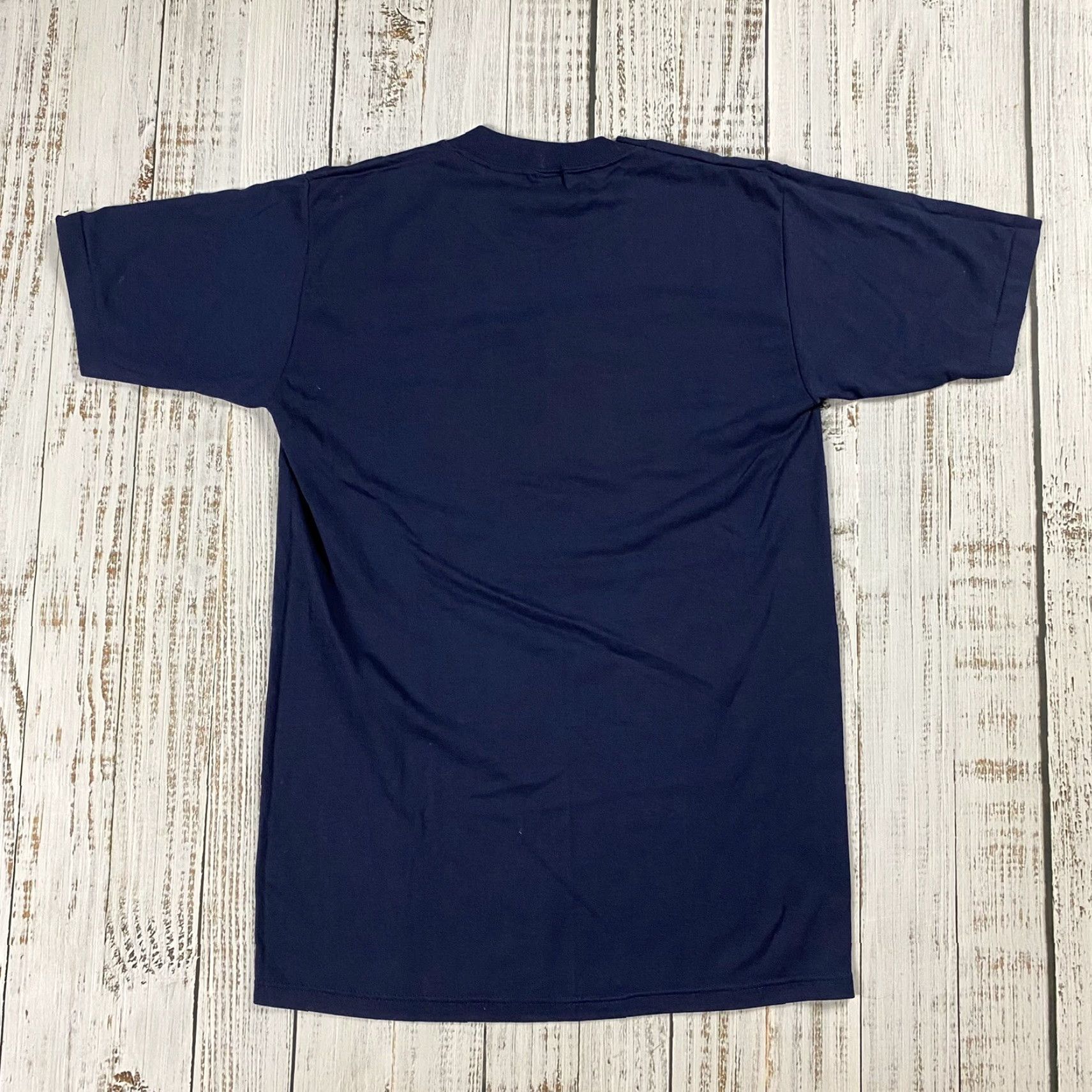 Silhouette VINTAGE 80s JERZEES AFGHAN DOG SILHOUETTE ART GRAPHIC T-SHIRT Adult Medium Blue 90s Mens Size US M / EU 48-50 / 2 - 6 Thumbnail