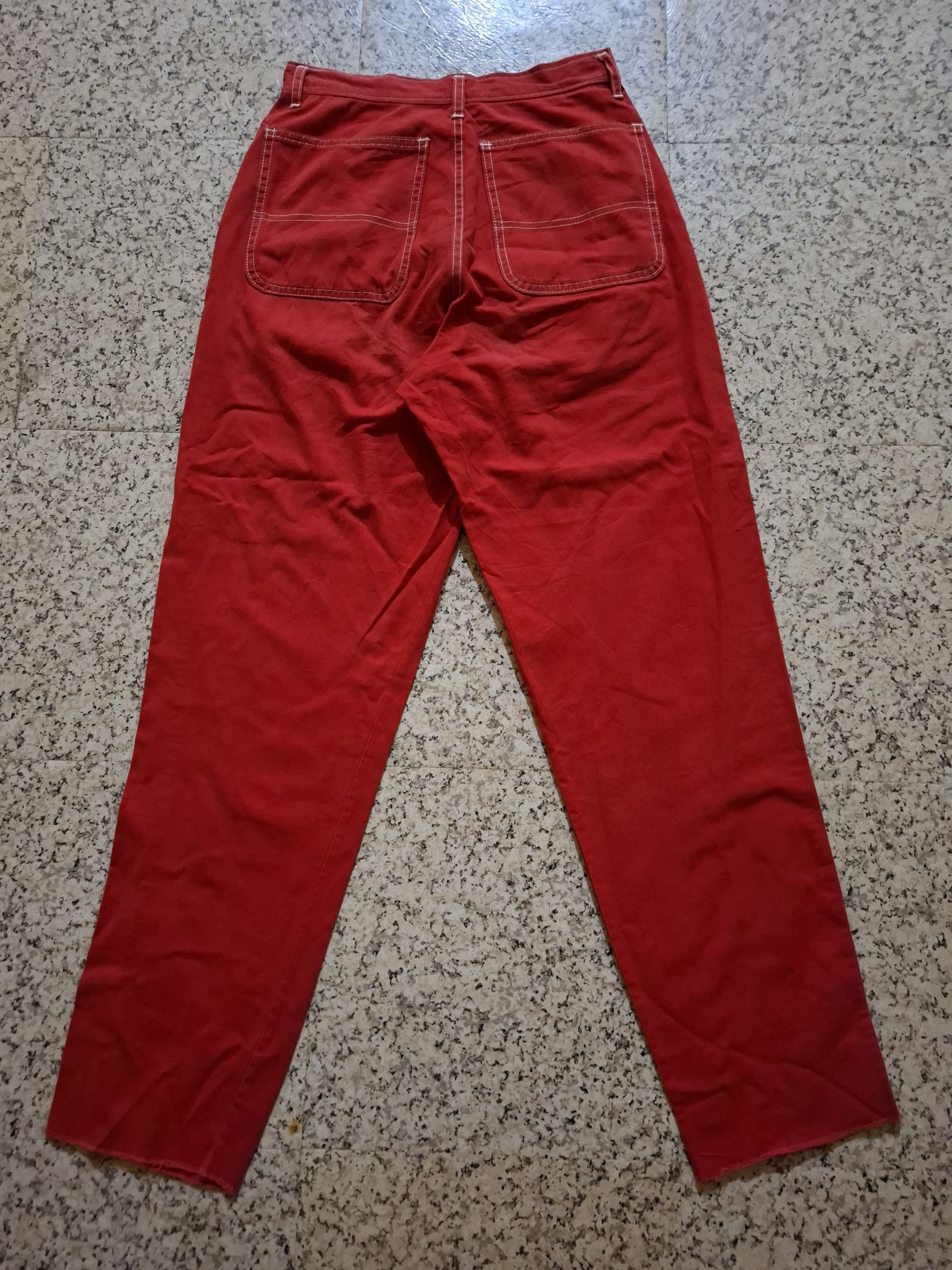 45rpm Vintage 45RPM Studio & Co. Red Canvas Painter Pants RARE Size 25" / US 0 / IT 36 - 7 Thumbnail