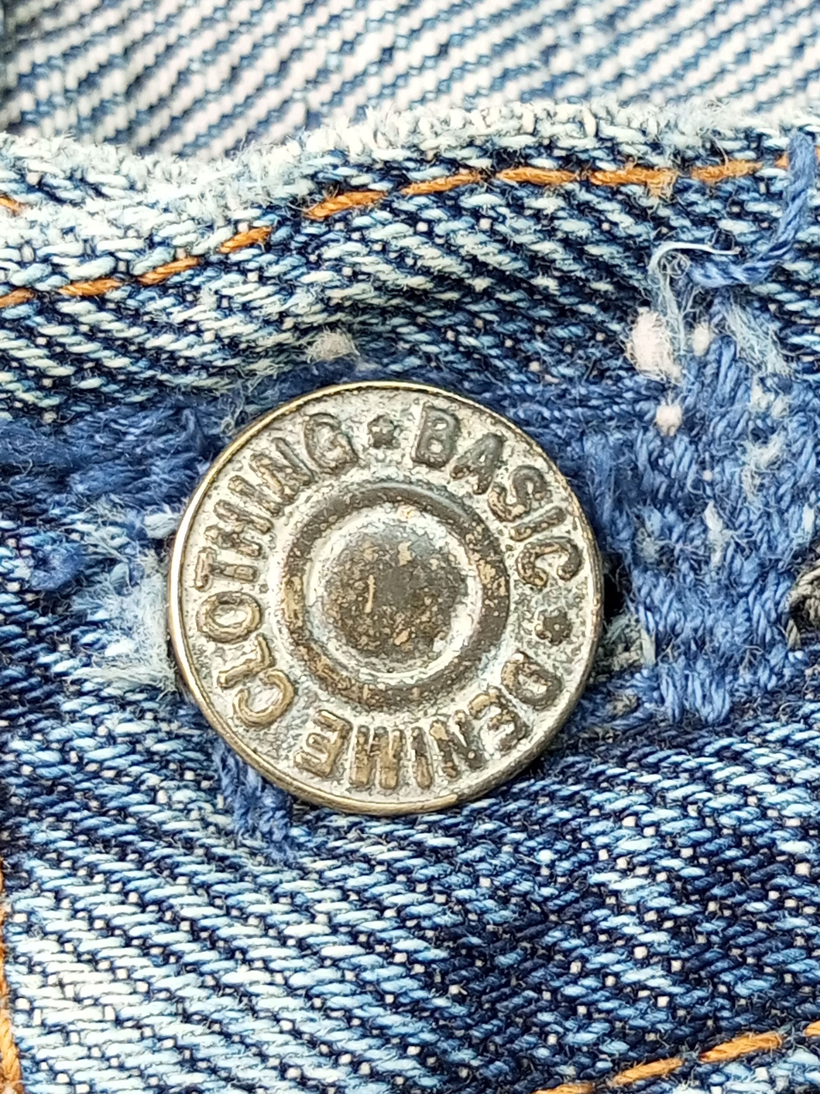 Denime × Japanese Brand Vintage Denime Selvedge Japan Crazy Distress Mud Wash Size US 34 / EU 50 - 12 Thumbnail