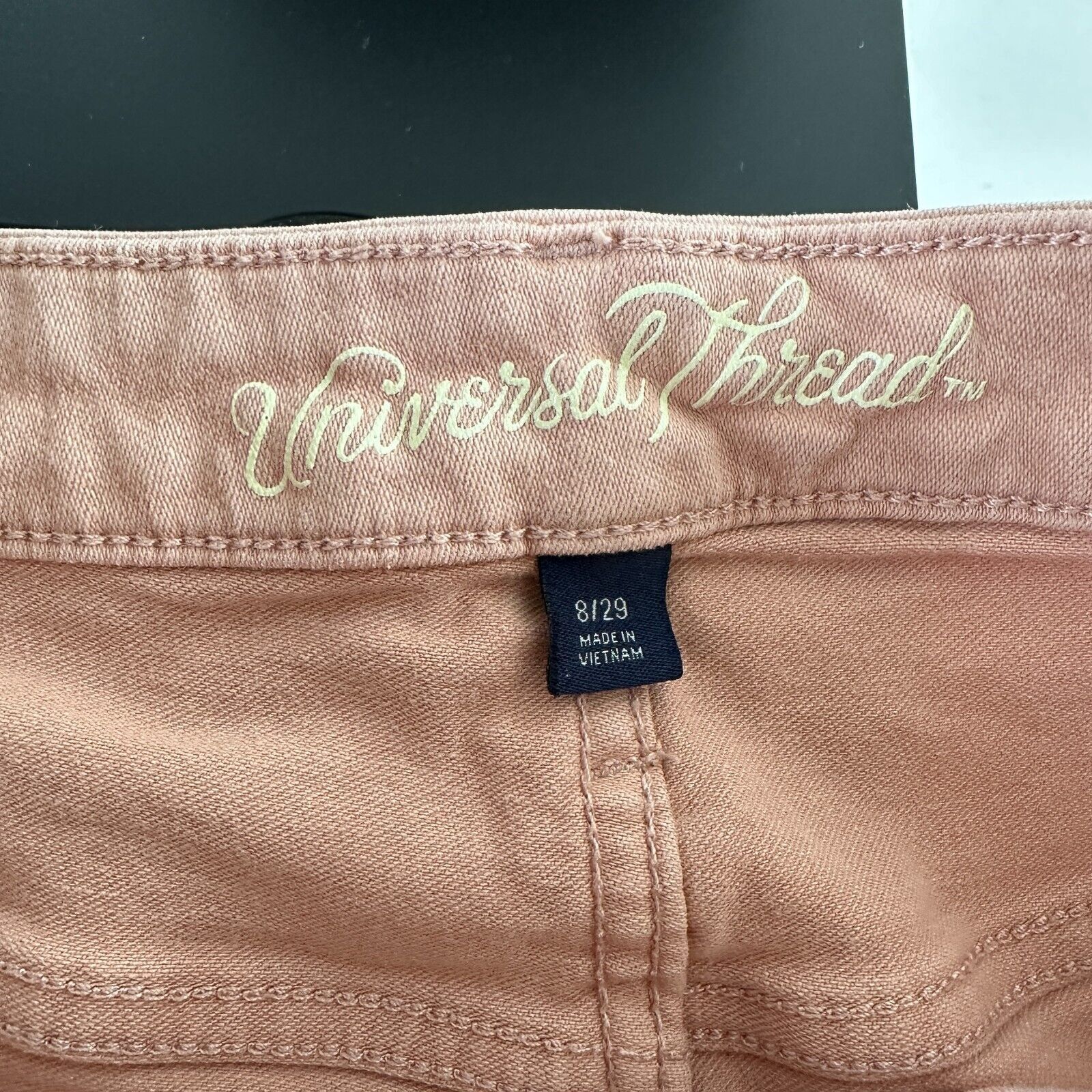 Other Universal Thread Peach High Rise Cut Off Raw Hem Shorts Size 29" - 8 Thumbnail