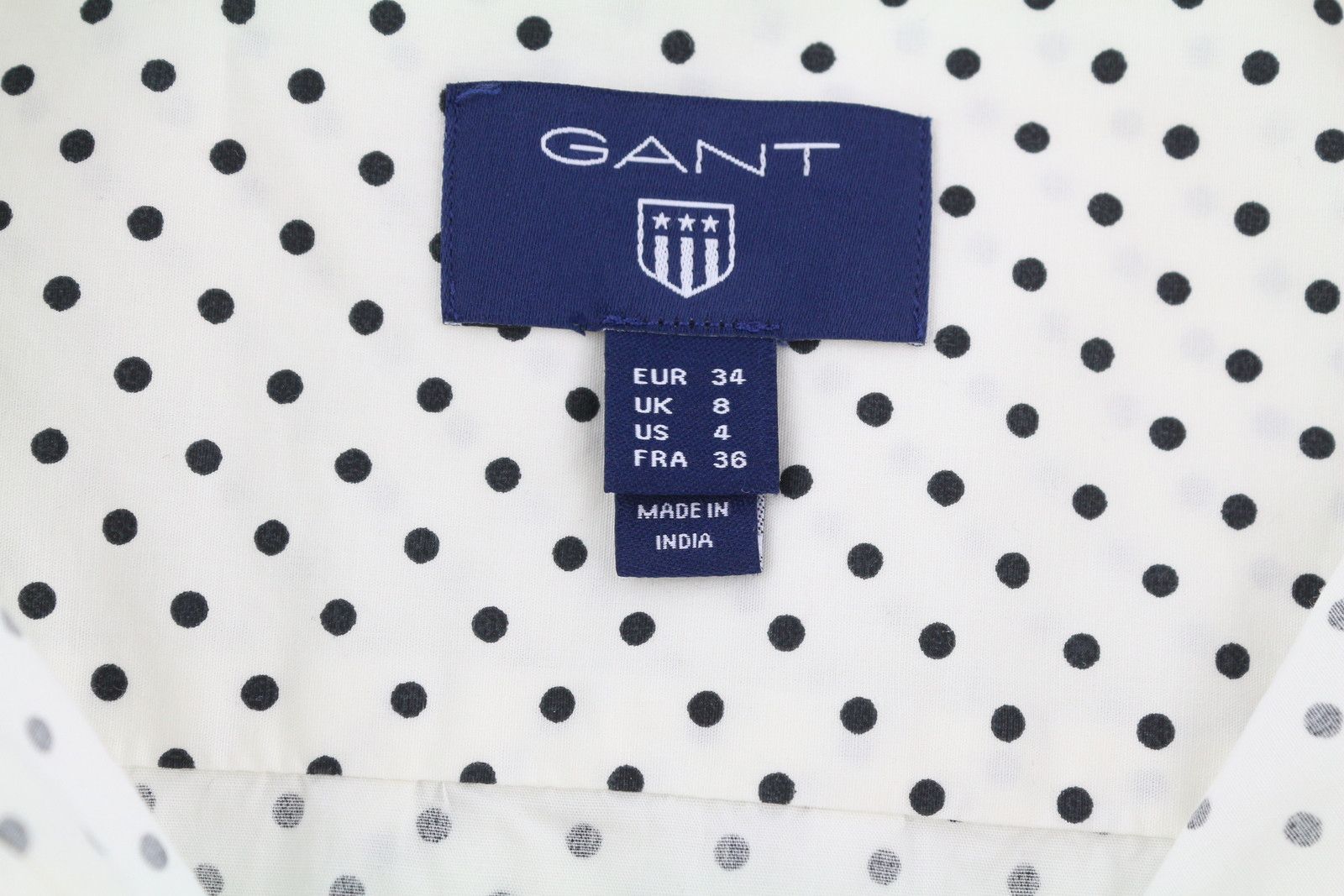 Gant STRETCH BROADCLOTH EU34 White Button-Up Shirt 85106 Size XS / US 0-2 / IT 36-38 - 9 Thumbnail