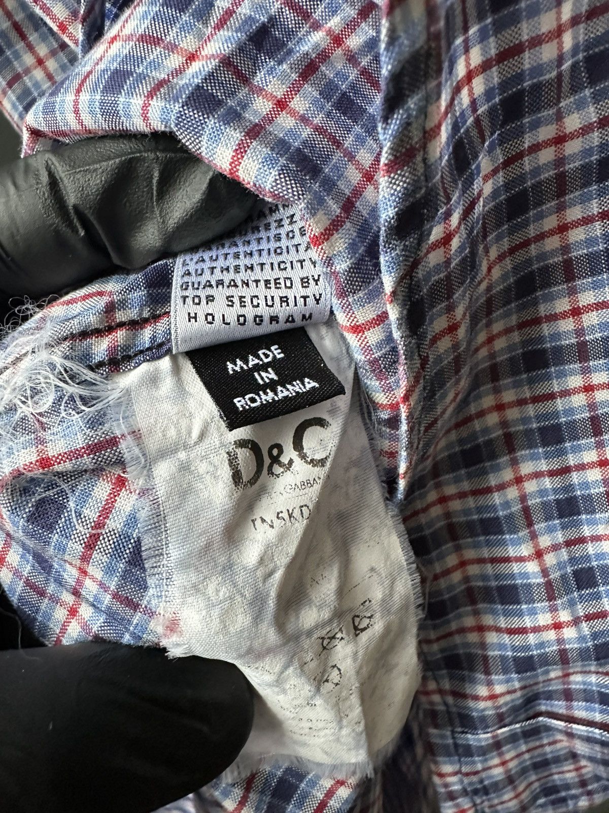 Dolce & Gabbana Dolce & Gabbana Check Slim Shirt Size 52 Size US L / EU 52-54 / 3 - 7 Thumbnail