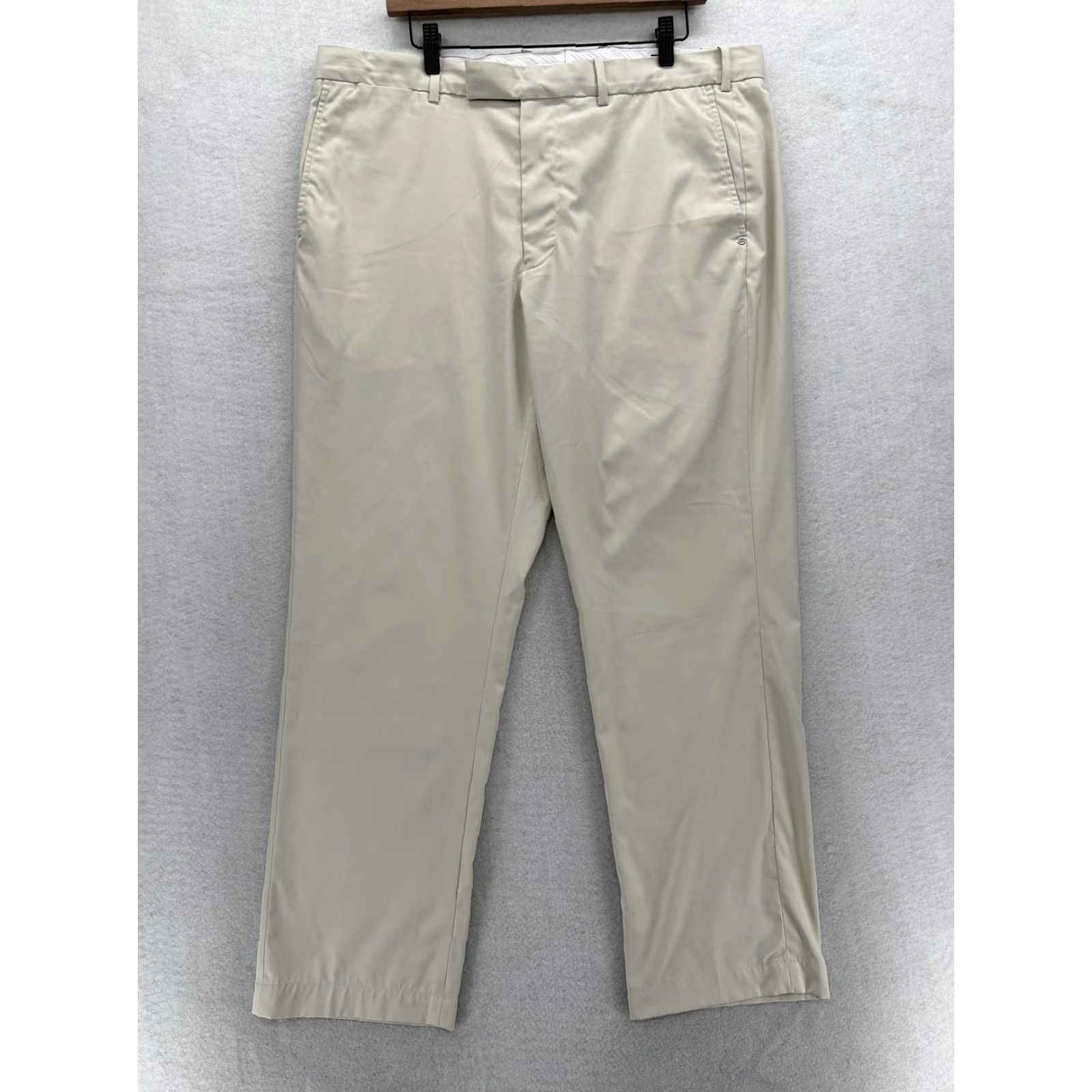RLX Ralph Lauren RLX Ralph Lauren Pants Mens 38x30 Beige Golf Flat Front Performance Stretch Chino Straight Leg Flat Front Pocket Logo Zn Pockets Adult Mens Size US 38 / EU 54 - 2 Thumbnail
