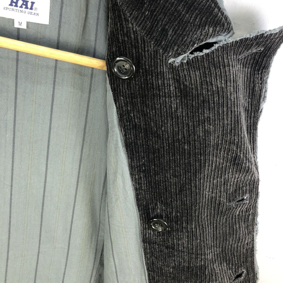 Issey Miyake 1980s HSG by Issey Miyake Double Breasted Corduroy jacket Size US S / EU 44-46 / 1 - 11 Thumbnail