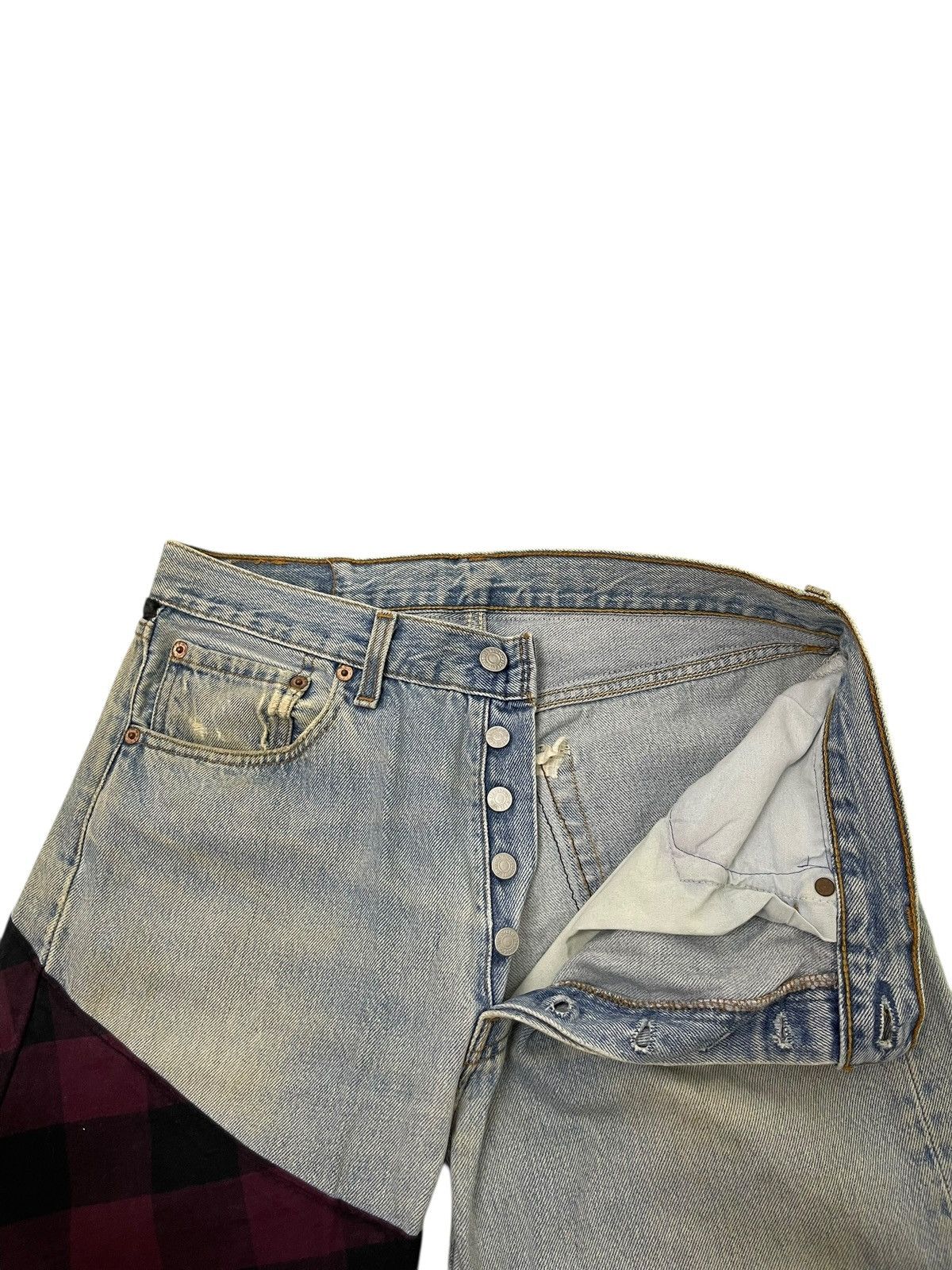 Levi's Vintage Clothing Vtg 1995 Levi’s 501 USA Rebuilt Patchwork Regular 3🟦8 Size US 32 / EU 48 - 14 Thumbnail