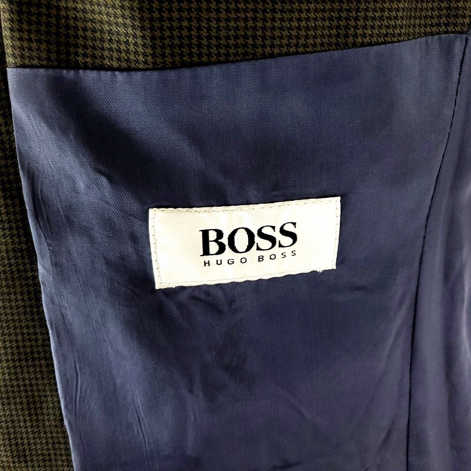Hugo Boss Hugo Boss Wool Wool 2 Button Blazer 40R Green Black Houndsto Size 40R - 7 Thumbnail