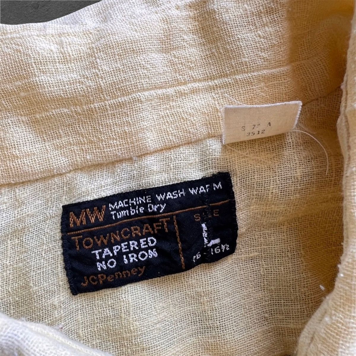 JCPenney Vintage 80s JCPENNEY Towncraft Linen Buttons Up Shirt Size US L / EU 52-54 / 3 - 5 Thumbnail