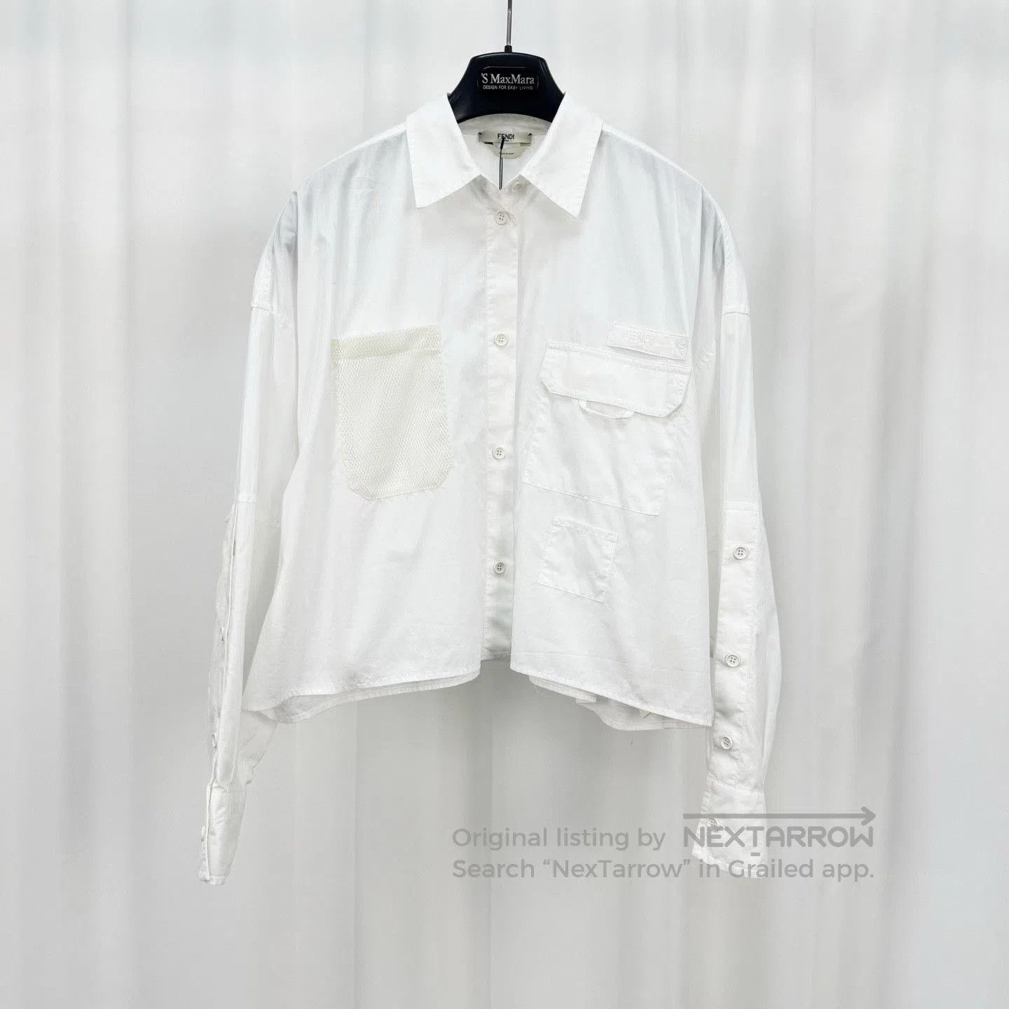 Fendi Fendi Embroidered Letter Shirt Jacket. Size S / US 4 / IT 40 - 1 Thumbnail