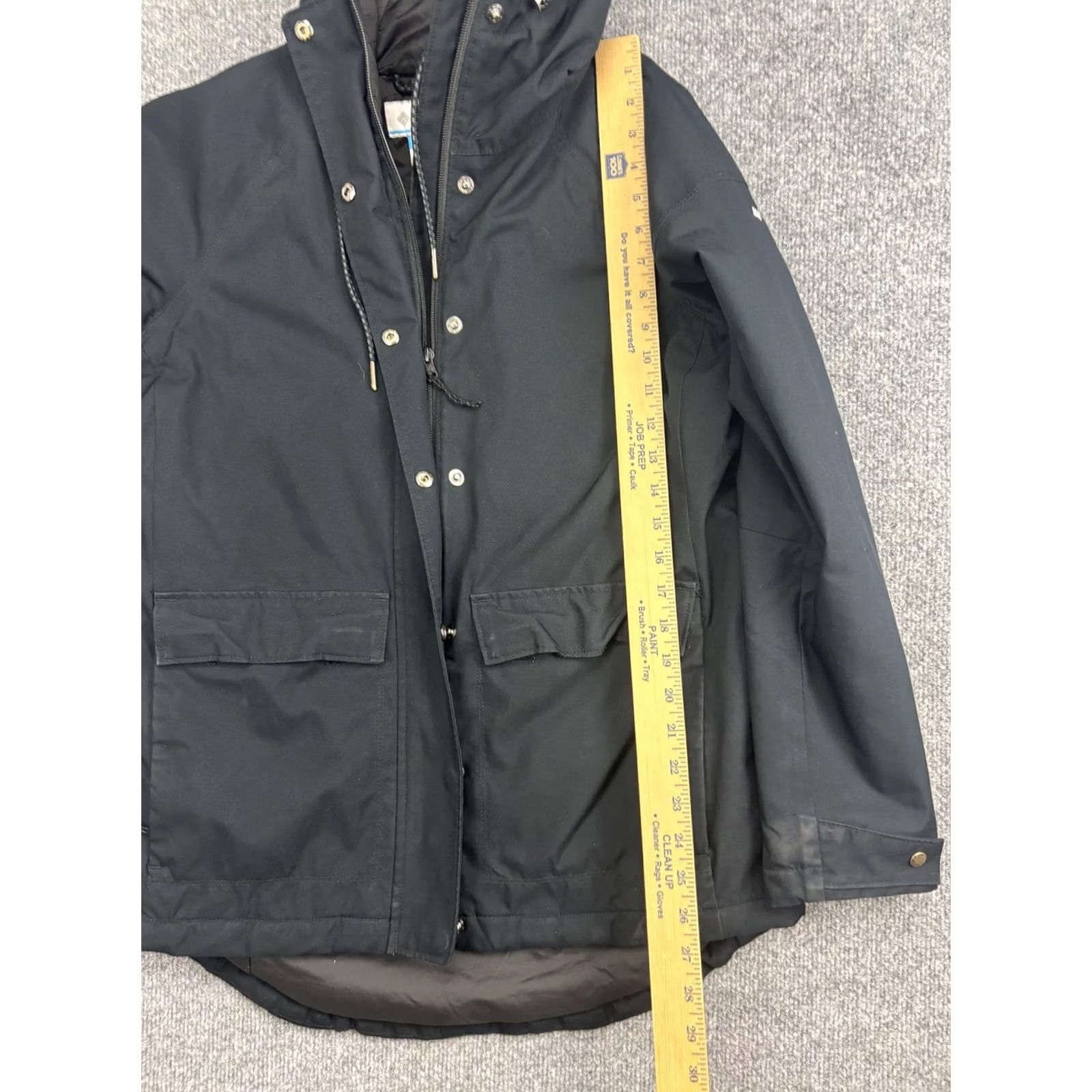 Vintage Columbia Jacket Womens Medium Black Omni-Tech Hooded Parka Insulated Waterproof Size M / US 6-8 / IT 42-44 - 5 Thumbnail