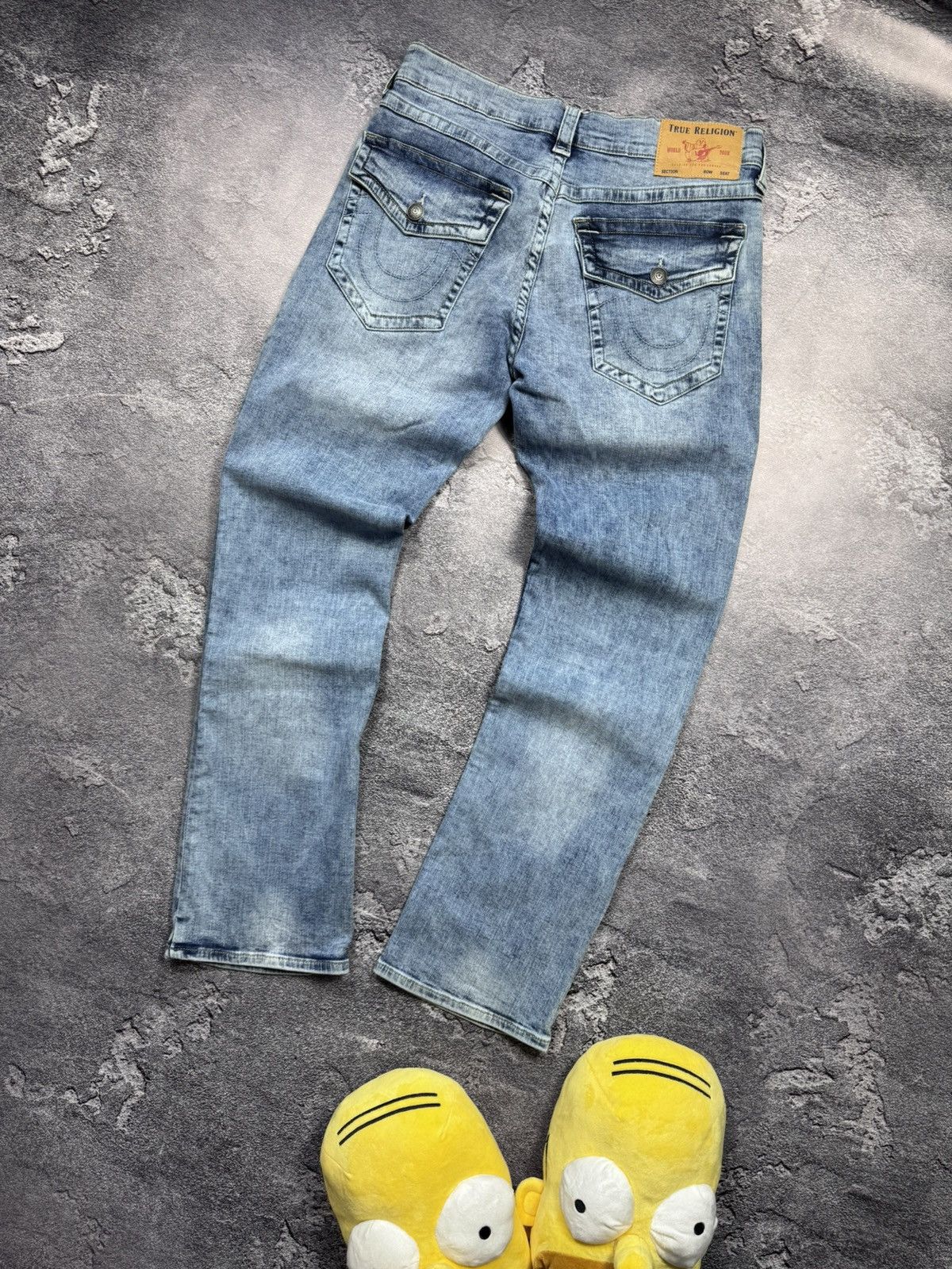 True Religion True Religion "Ricky" Relaxed Straight Jeans Size US 32 / EU 48 - 8 Thumbnail