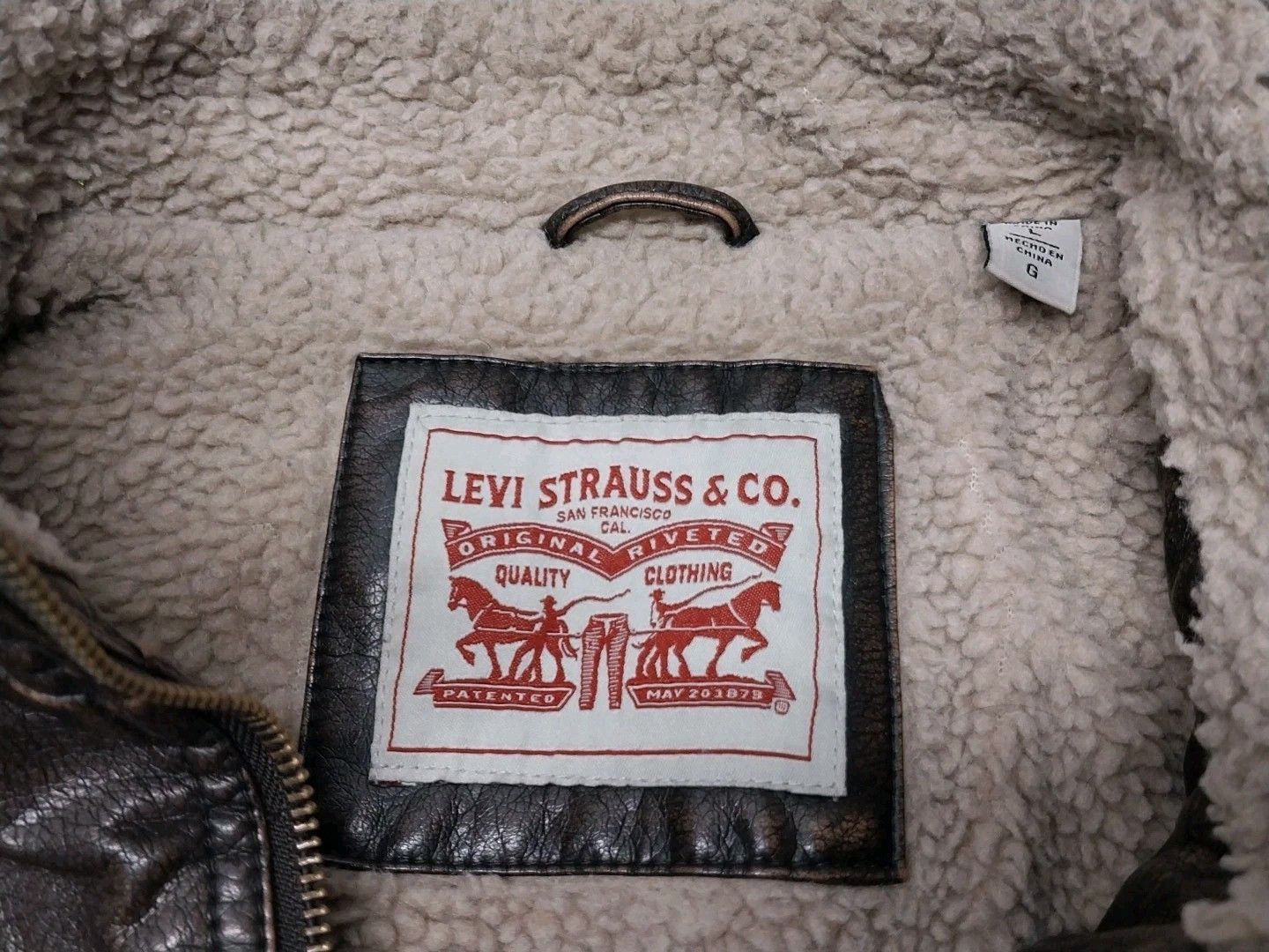 Levi's Vintage Clothing Levi Strauss Brown Sherpa Lined Aviator Bomber Jacket Size US L / EU 52-54 / 3 - 5 Thumbnail