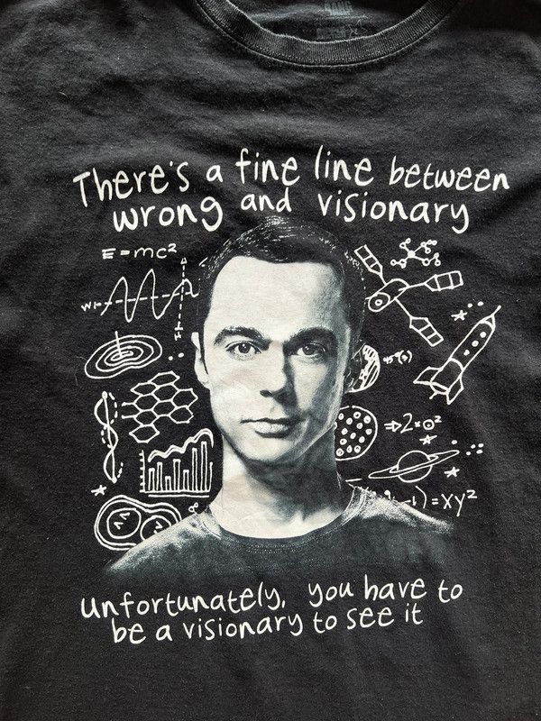 Vintage Vintage T shirt black The Big Bang Theory Size US L / EU 52-54 / 3 - 2 Thumbnail