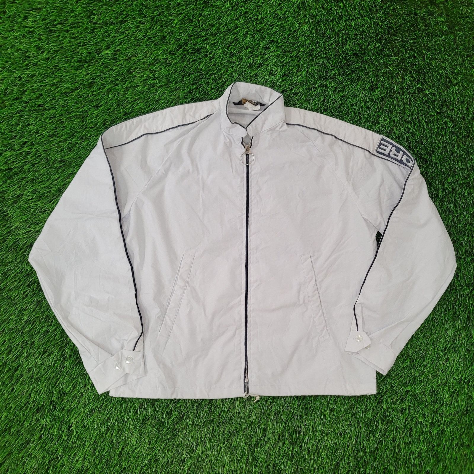 Swingster VTG 80s Swingster Harvestore Jacket Medium 23x25 Baggy White Size US M / EU 48-50 / 2 - 10 Thumbnail