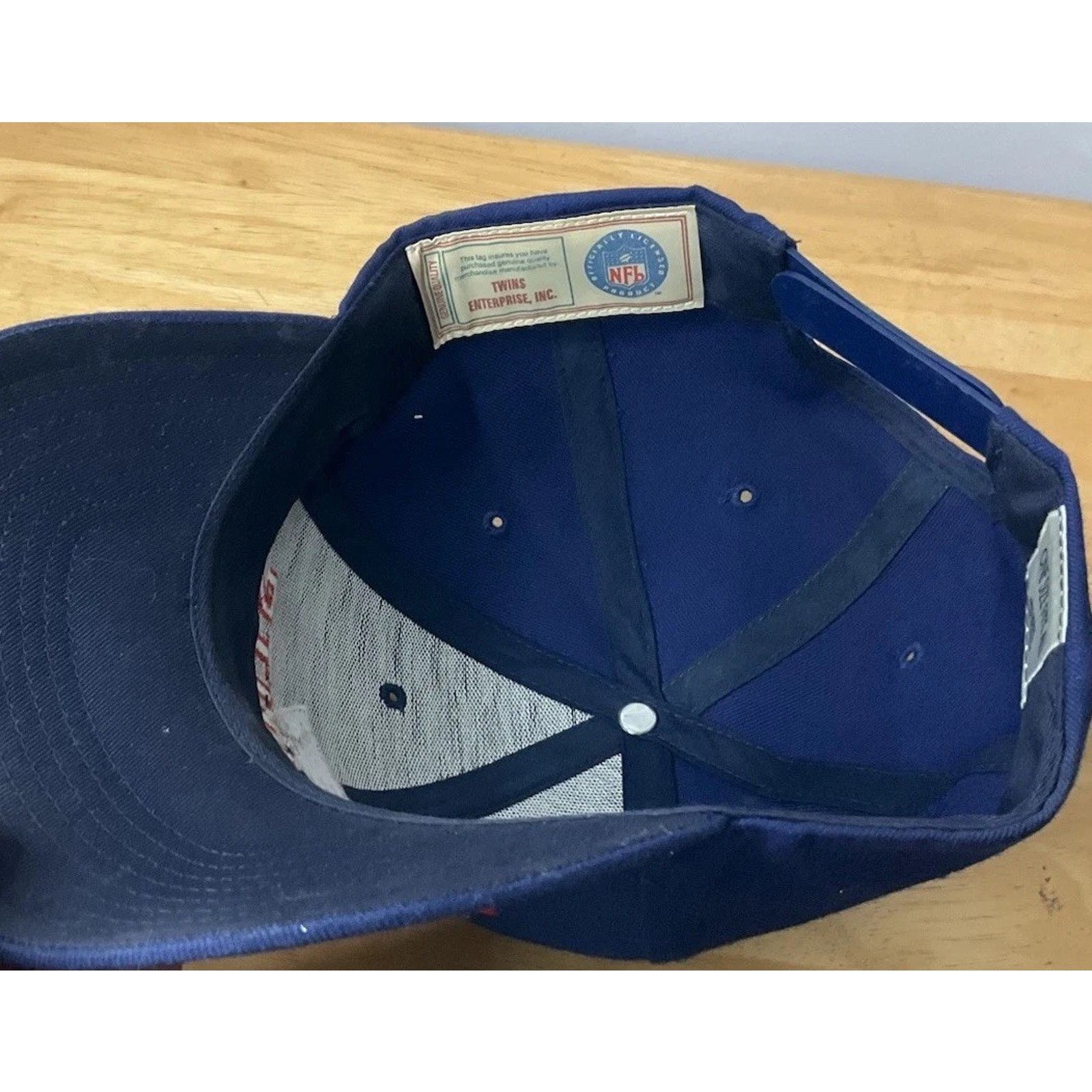 Twins Enterprise Inc. Vintage 90s Blue New England Patriots Sports Snapback Size ONE SIZE - 5 Thumbnail