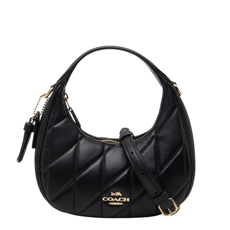 Coach Coach Carmen Mini Quilting Leather 2Way Shoulder Bag Leather Crossbody Bag Cy710 Duty Free For Usa in Black, Women's