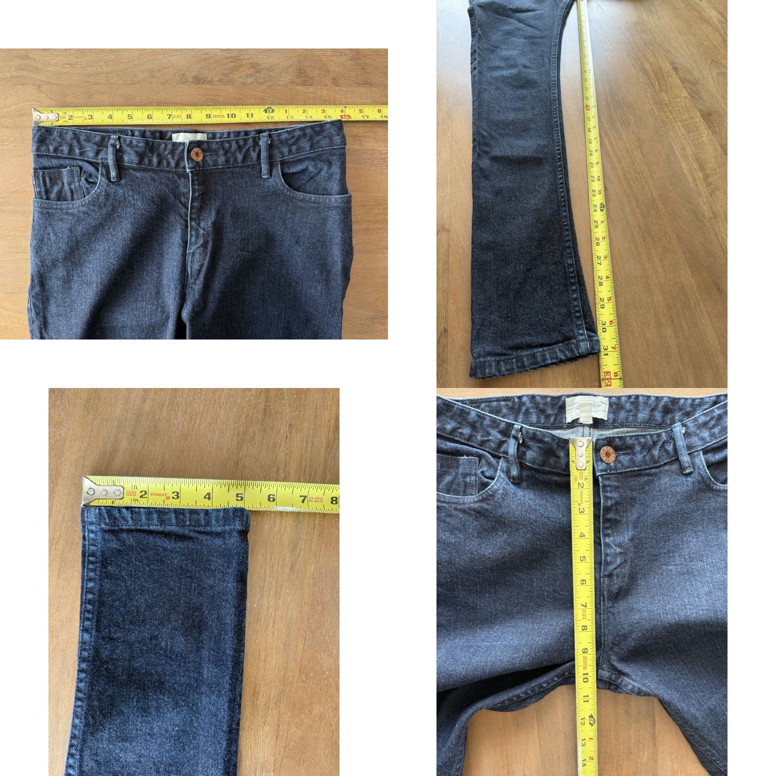 Billy Reid Billy Reid Jeans Womens 28 Skinny Denim 5-Pocket Button Zip Dark Wash 31x31 City Logo USA Slim Mid Rise 31 in Inseam Jeans Girls/Mens? Size 28" / US 6 / IT 42 - 8 Thumbnail