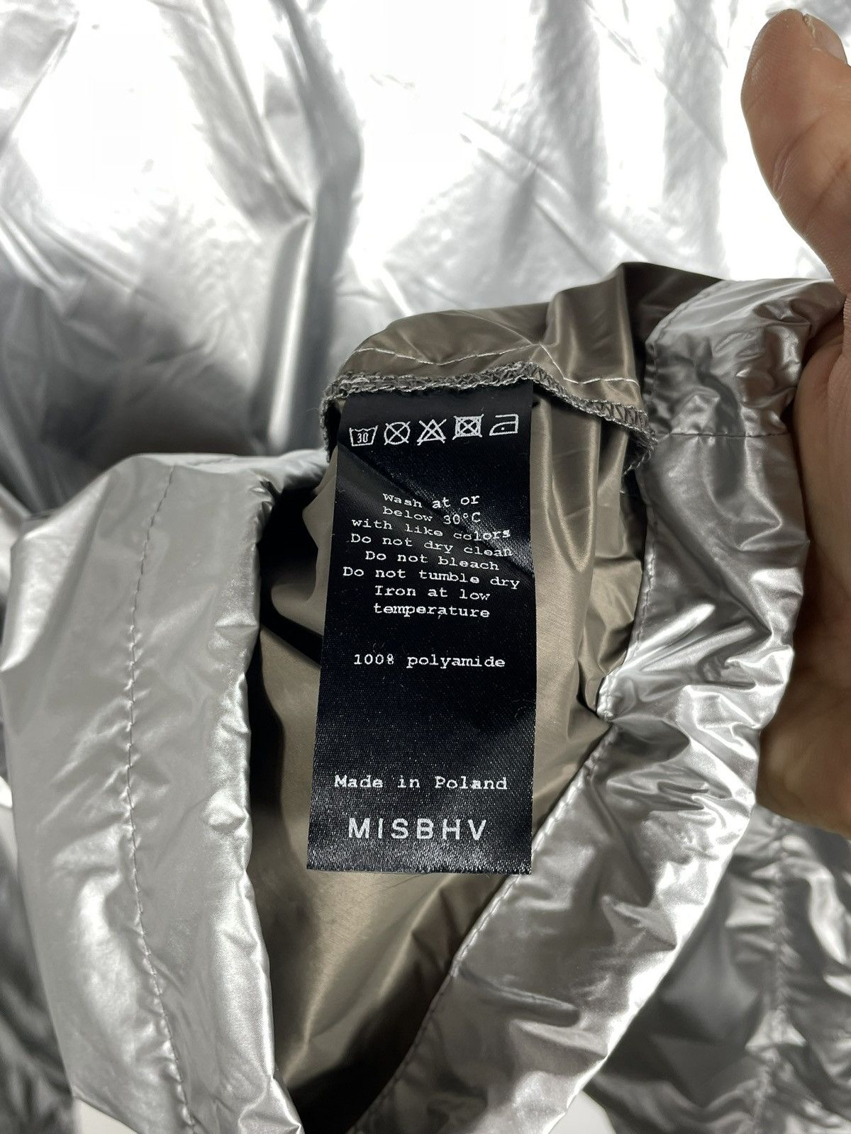 Designer × Misbhv Misbhv silver zip anorak light jacket windbreaker streetwear Size US XS / EU 42 / 0 - 10 Thumbnail