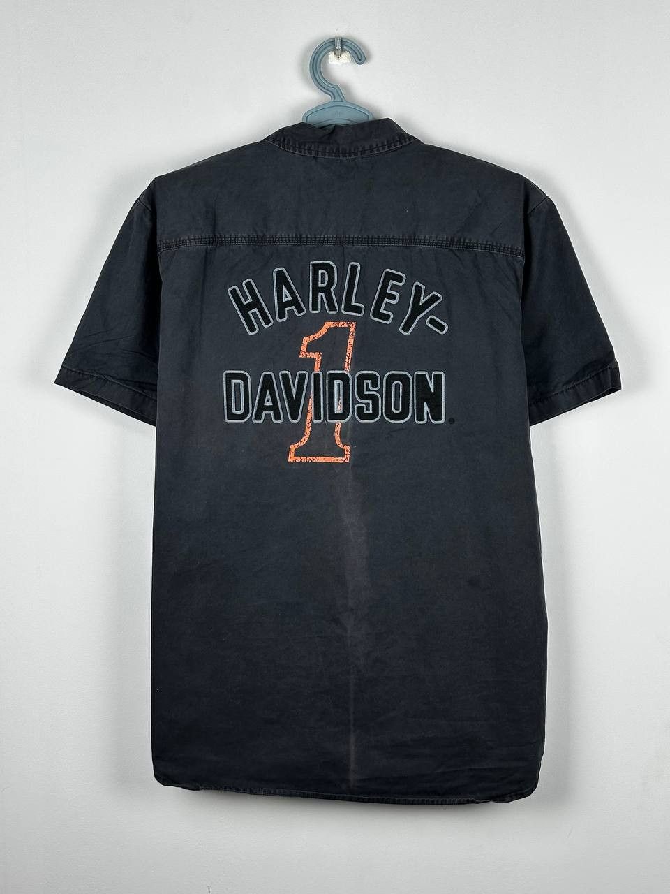 Vintage Vintage Y2K Harley Davidson Shirt Button Up Big Logo Back Size US XL / EU 56 / 4 - 7 Thumbnail