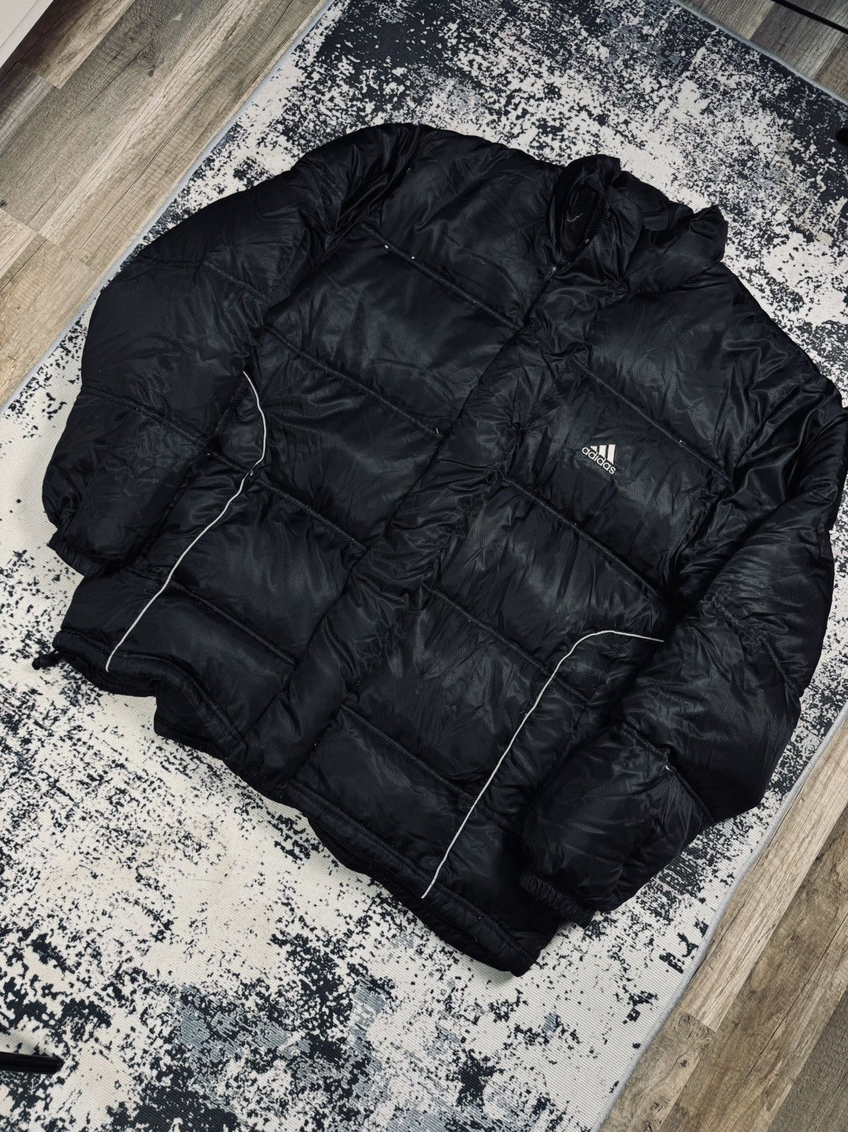 Adidas × Vintage ADIDAS 90s VINTAGE DOWN PUFFER JACKET DRILL Y2K Size US L / EU 52-54 / 3 - 2 Thumbnail