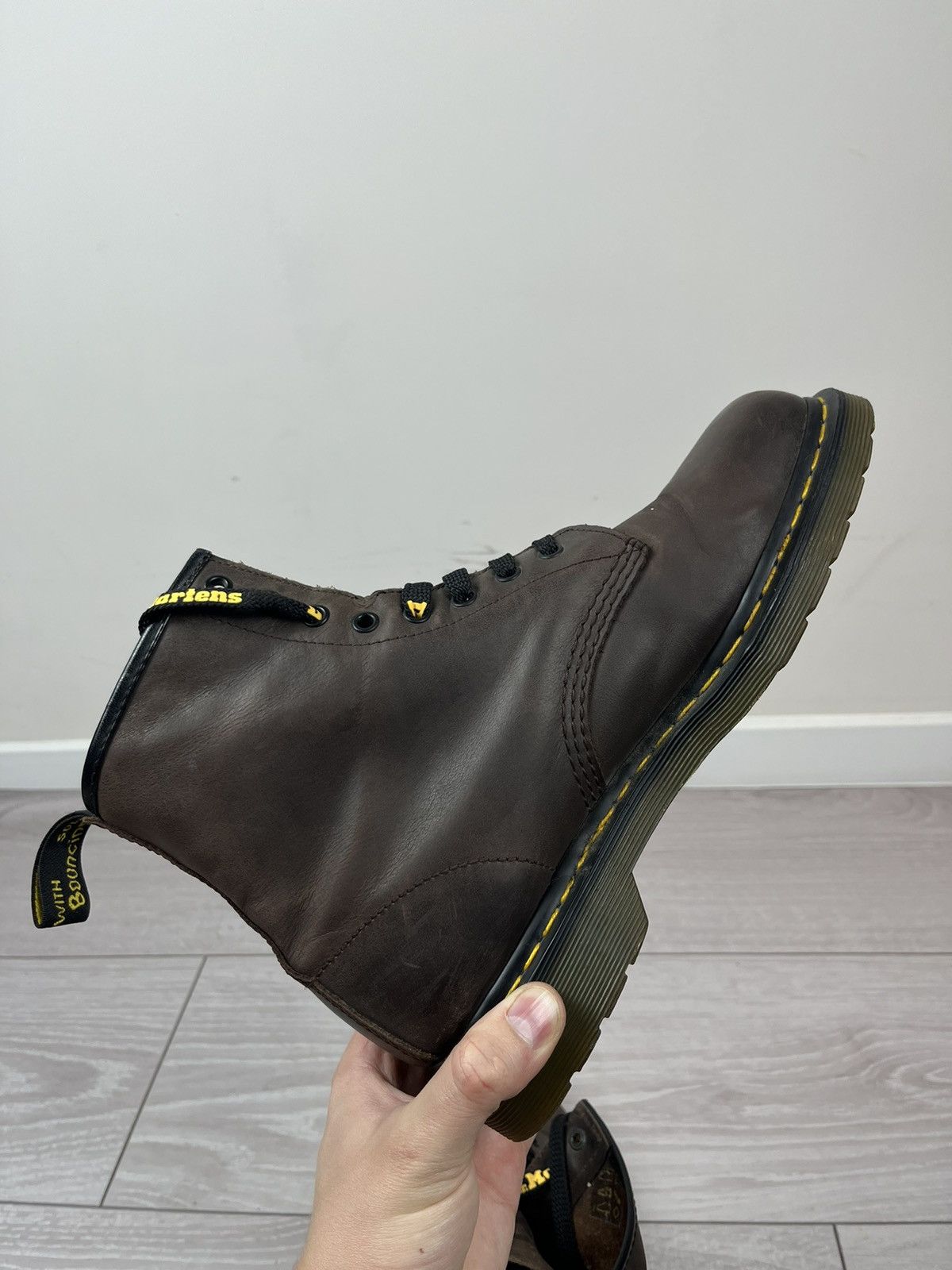 Dr. Martens Dr.Martens Brown Leather Hi Top Boots 10 US Size US 10 / EU 43 - 12 Thumbnail