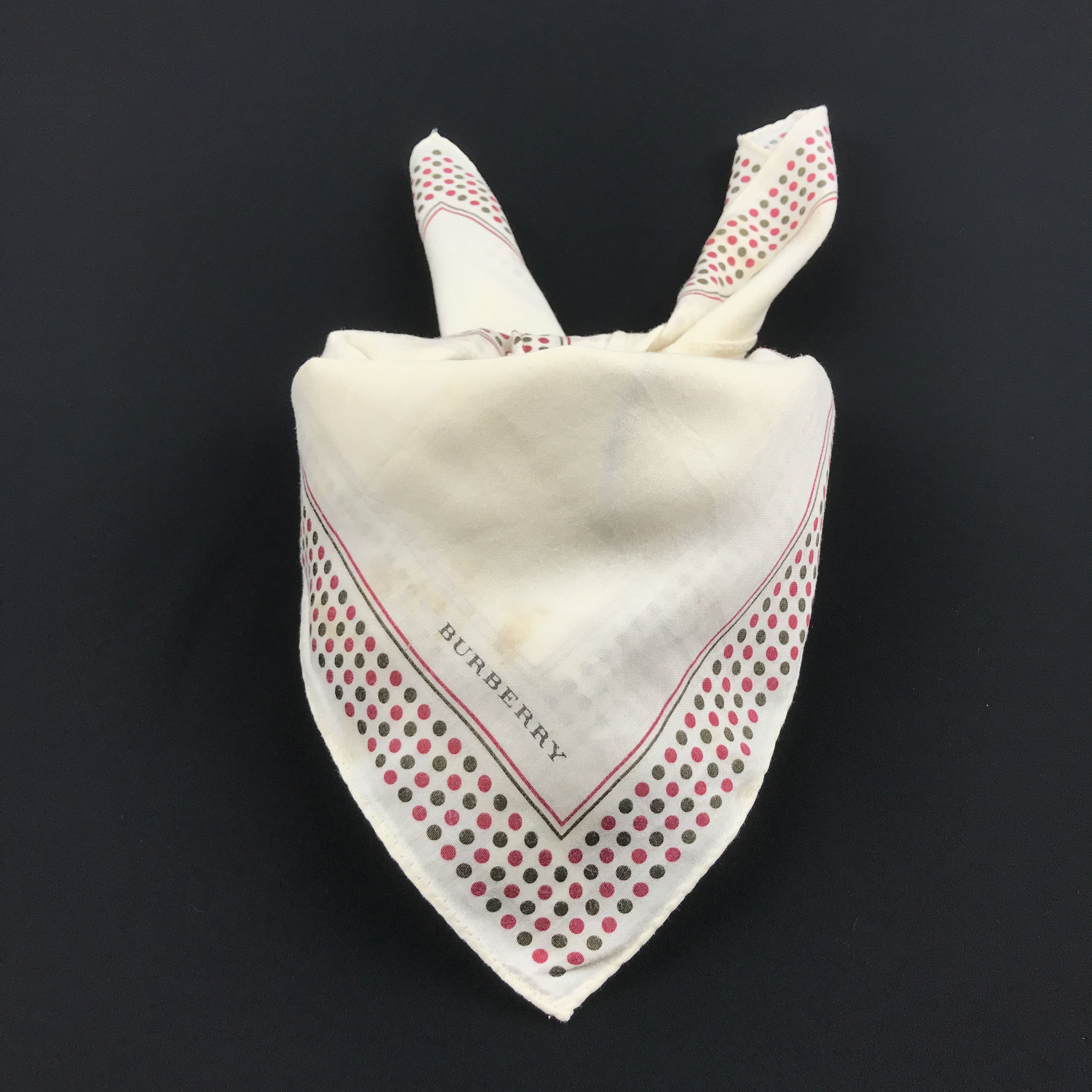 Burberry × Vintage Vintage Burberry Bandana Neckerchief Handkerchief Size ONE SIZE - 4 Thumbnail