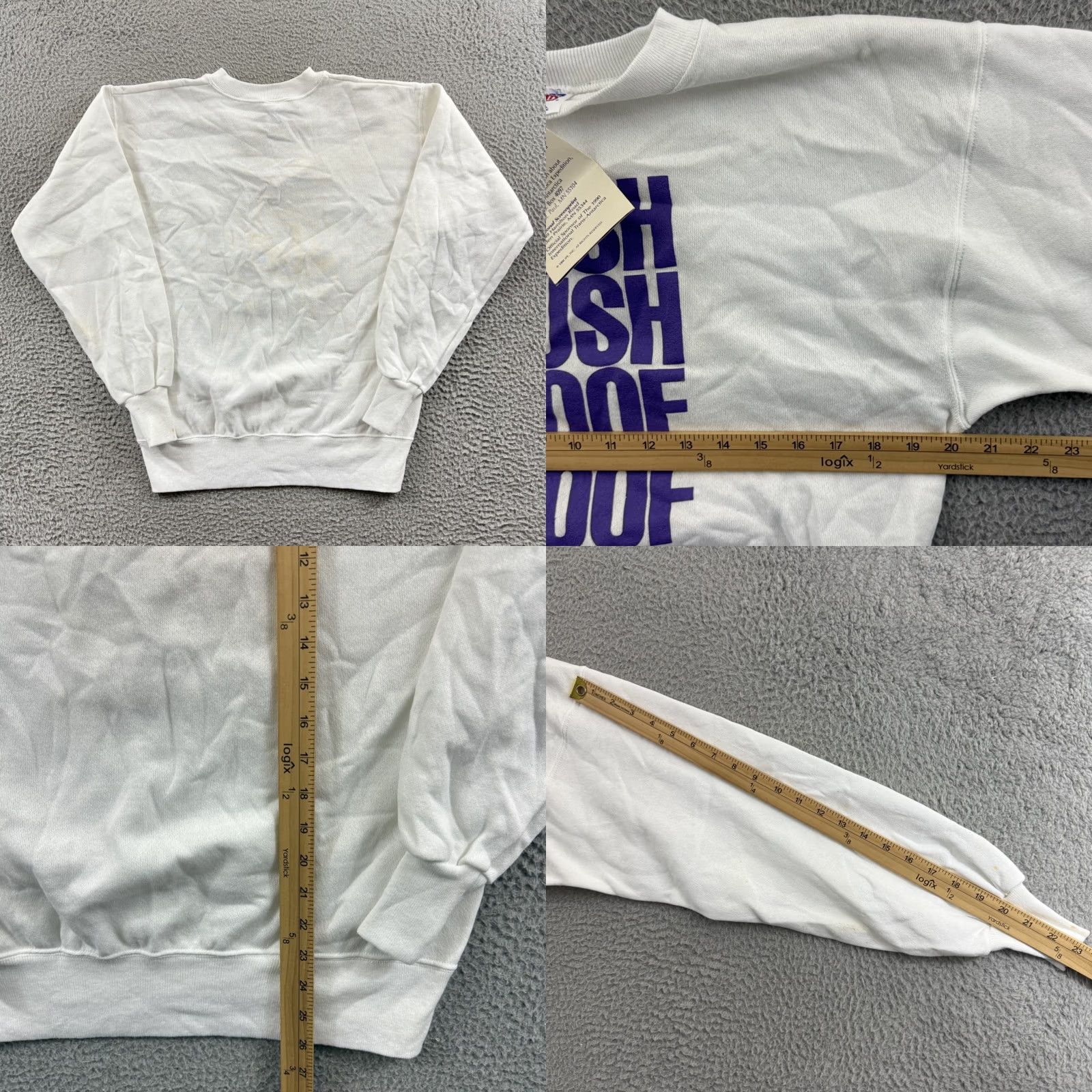 Vintage VINTAGE Oneita T-Shirt Men M White 90s NWT Sweatshirt Logo Angel Animals Adventure Time 1990s Size US M / EU 48-50 / 2 - 8 Thumbnail