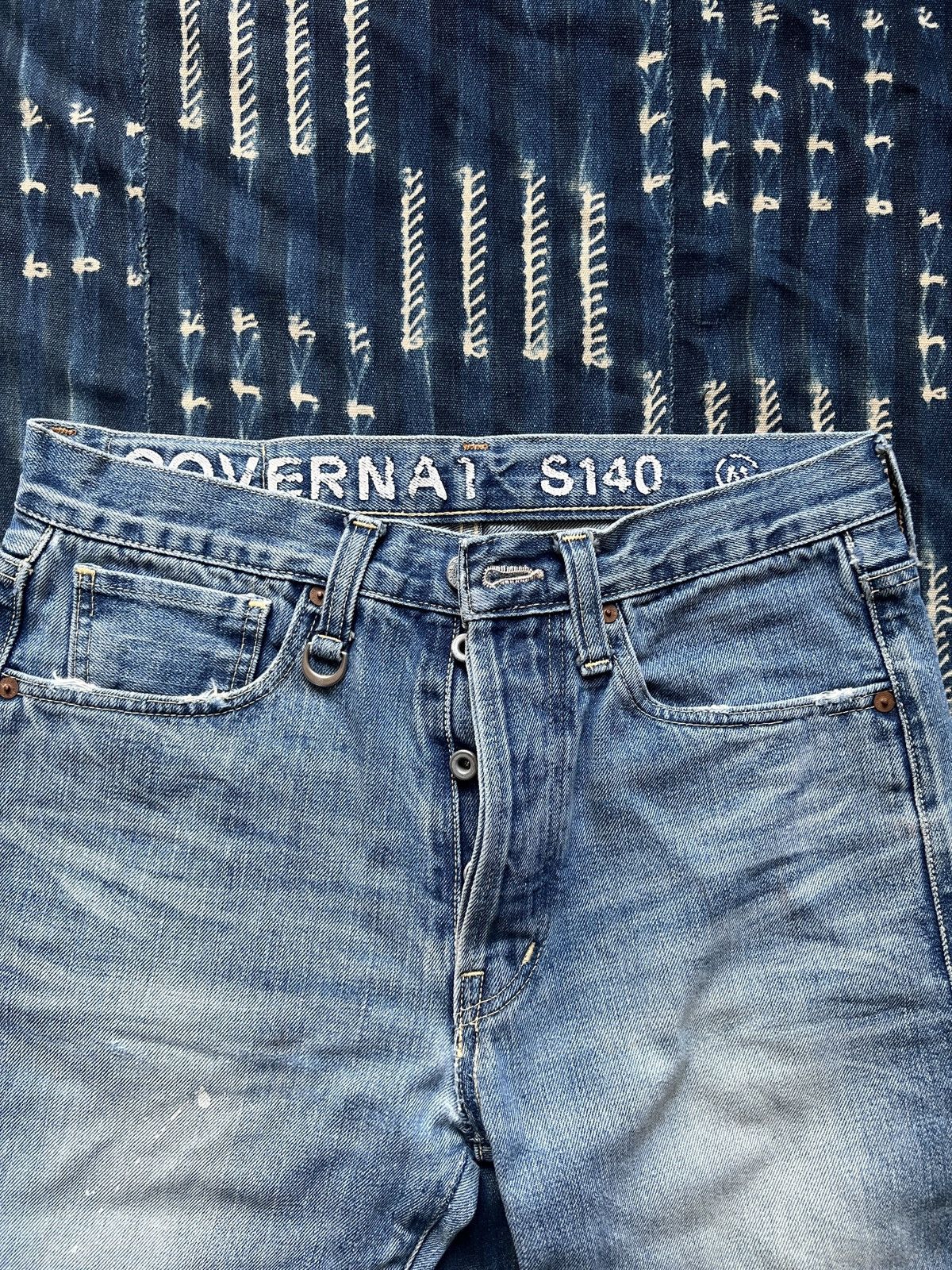 Japanese Brand Selvedge Denim Dirty Painting Jeans Celine RRL Visvim Size US 30 / EU 46 - 3 Thumbnail