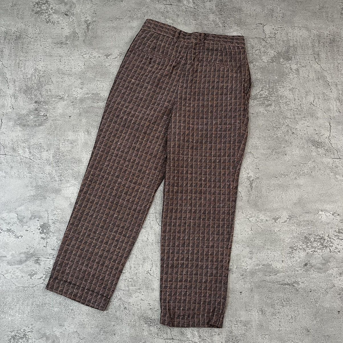 Needles × Nepenthes Needles Tucked Geometric Jacquard Trousers Size US 30 / EU 46 - 2 Thumbnail