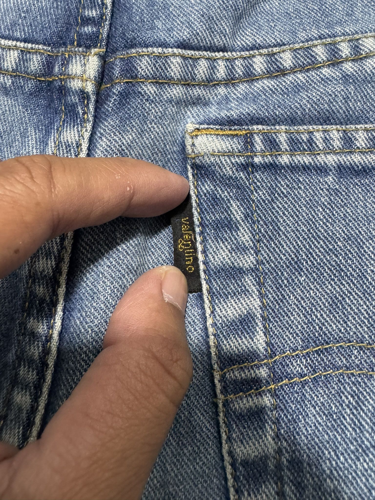 Valentino × Vintage Vintage Valentino Classic Blue Loose Jeans Size US 33 - 7 Thumbnail