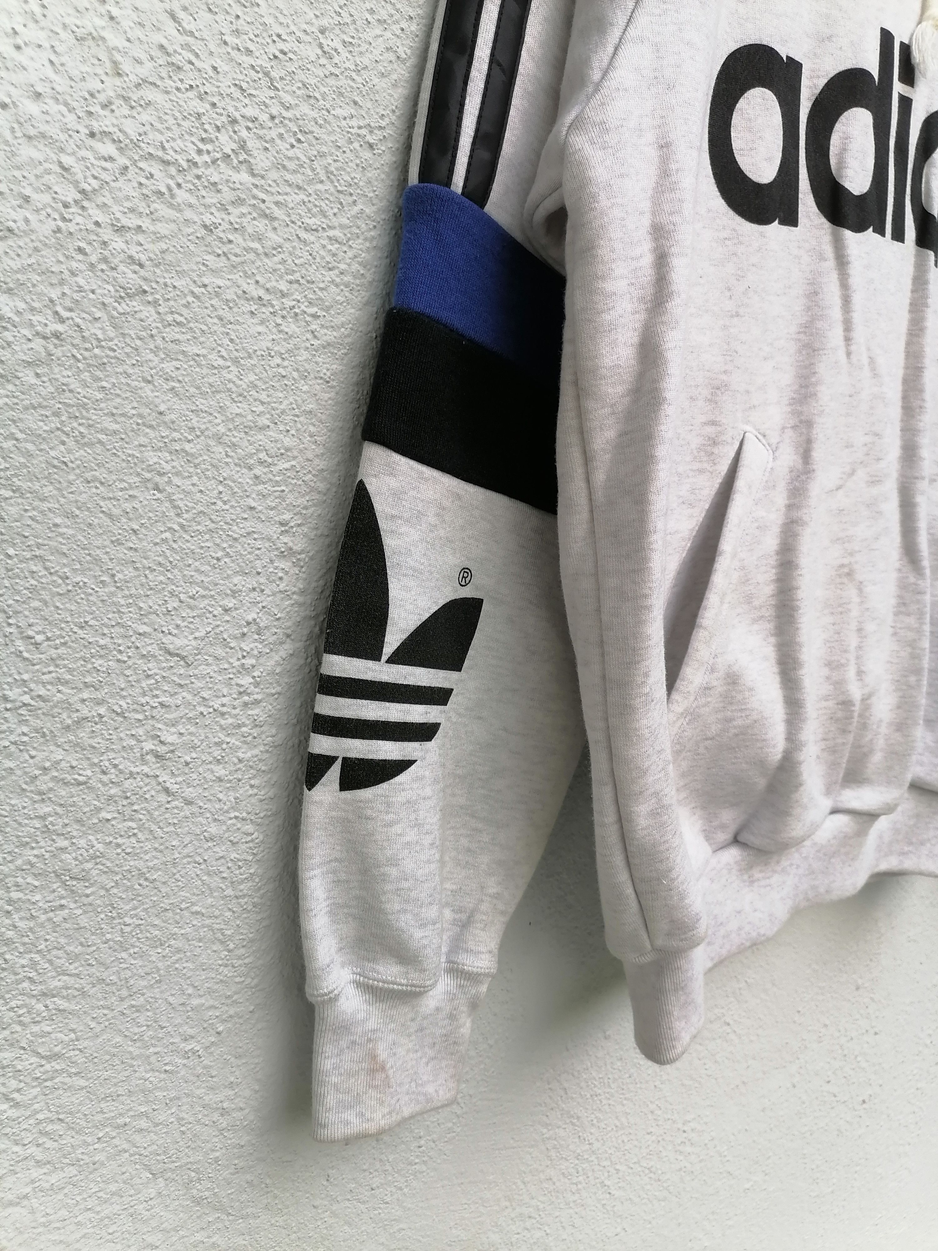 Adidas × Vintage Vintage 90s Adidas 3 Stripes Hoodies Size US M / EU 48-50 / 2 - 3 Thumbnail