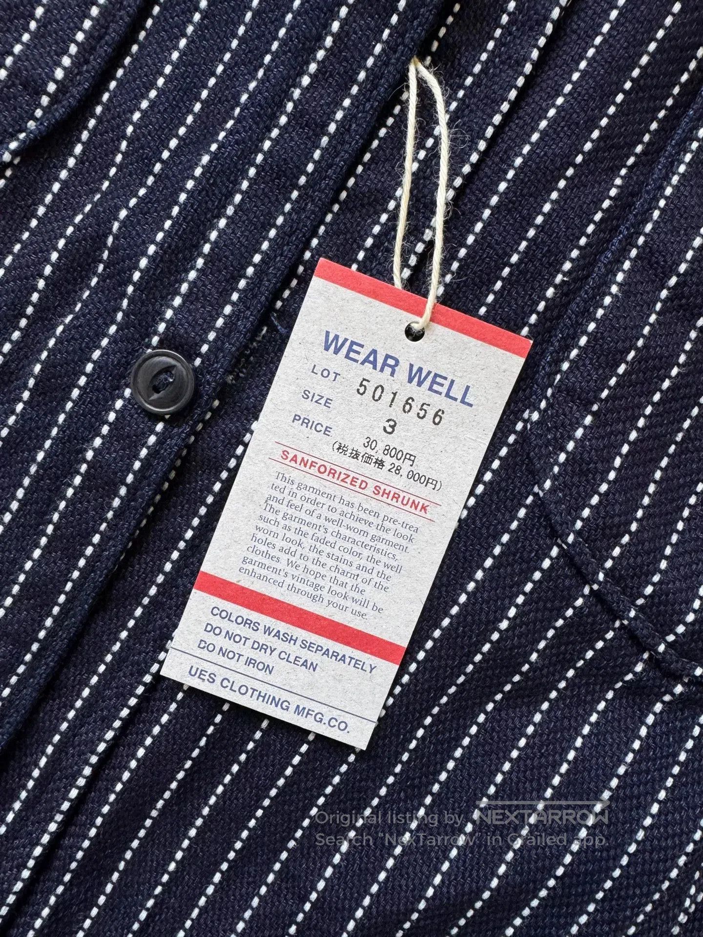 UES Japan UES Japanese Indigo Flannel Long. Size US L / EU 52-54 / 3 - 3 Thumbnail