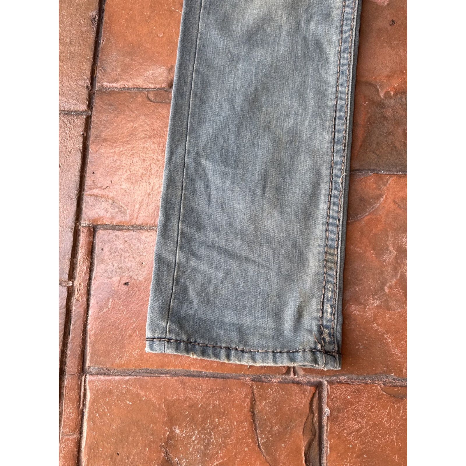 True Religion VINTAGE True Religion Jeans 5-Pocket Denim Distressed Ricky Straight 32 Blue Mens United States USA Size US 32 / EU 48 - 7 Thumbnail