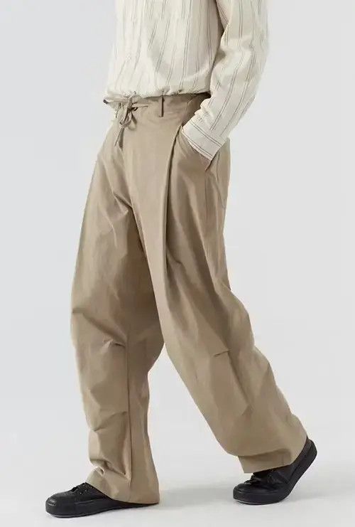 Japanese Brand 20AW Indigo Union Japan Khaki Oversized Osaka Pants Size US 32 / EU 48 - 4 Thumbnail