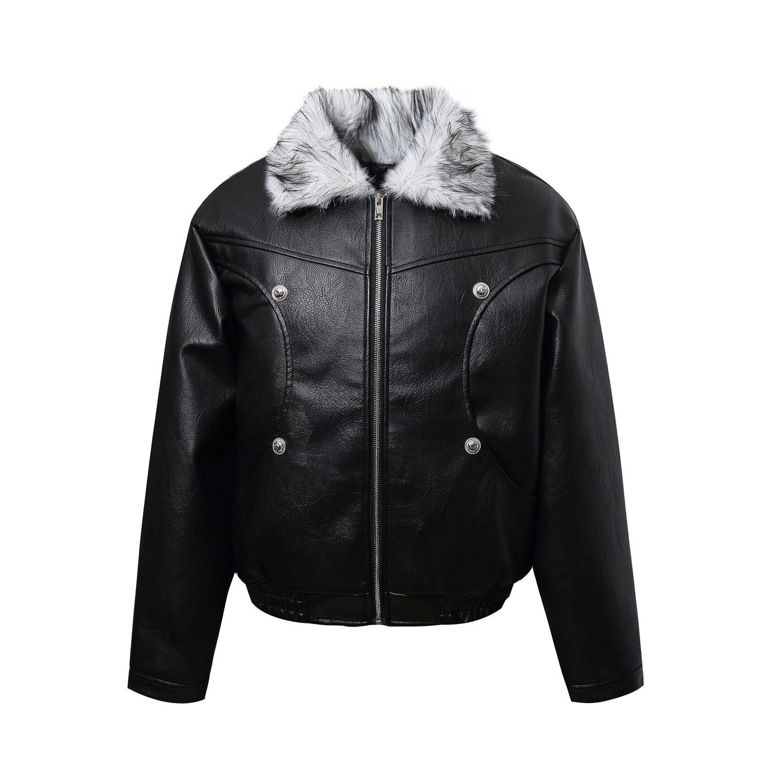 Japanese Brand Rattle Trap Fur Collar Red Leather Jacket | Grailed