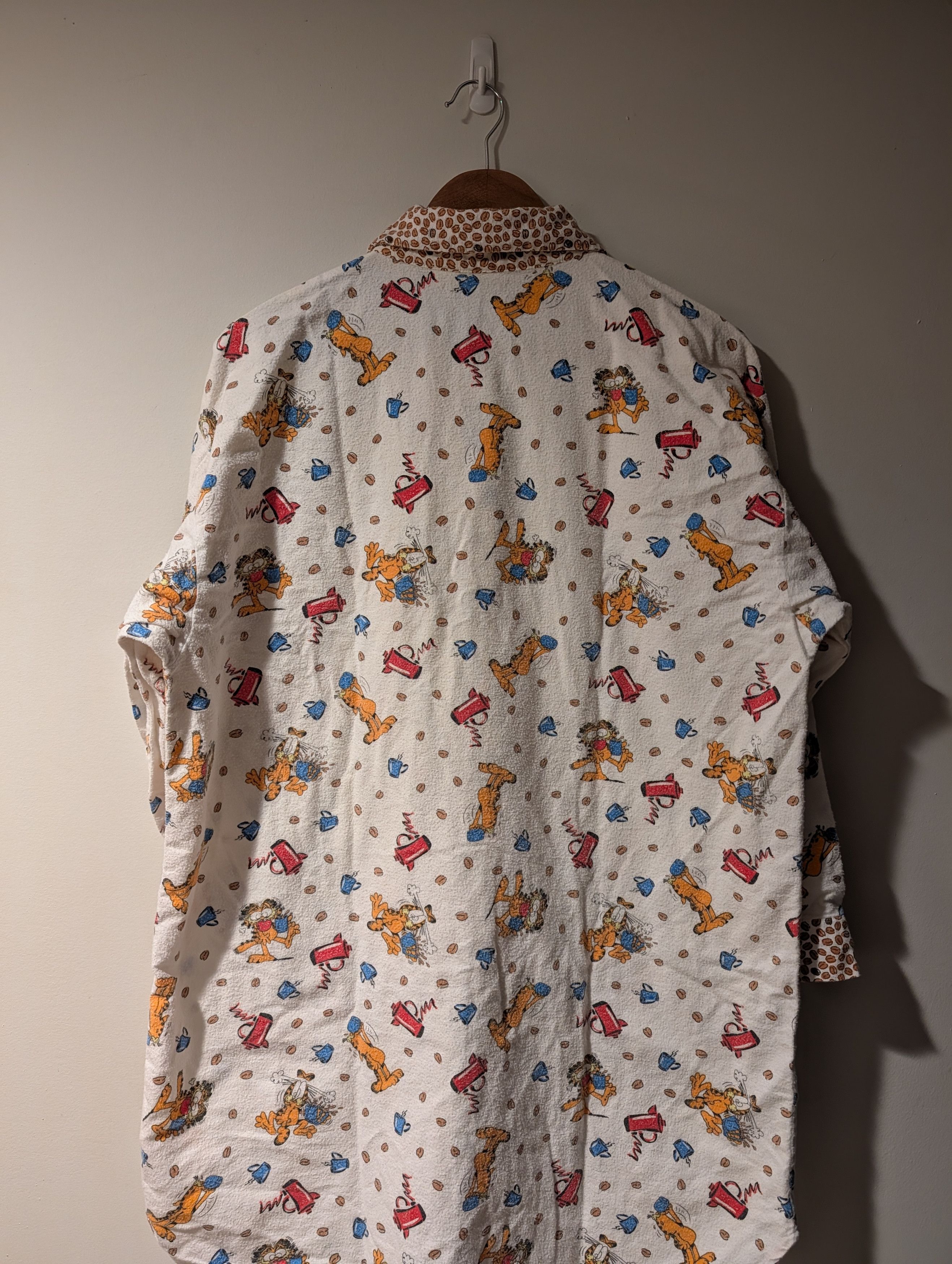 Cartoon Network Vintage 70s 80s Garfield Apparel Coffee Cartoon Sleep Wear Size US L / EU 52-54 / 3 - 5 Thumbnail