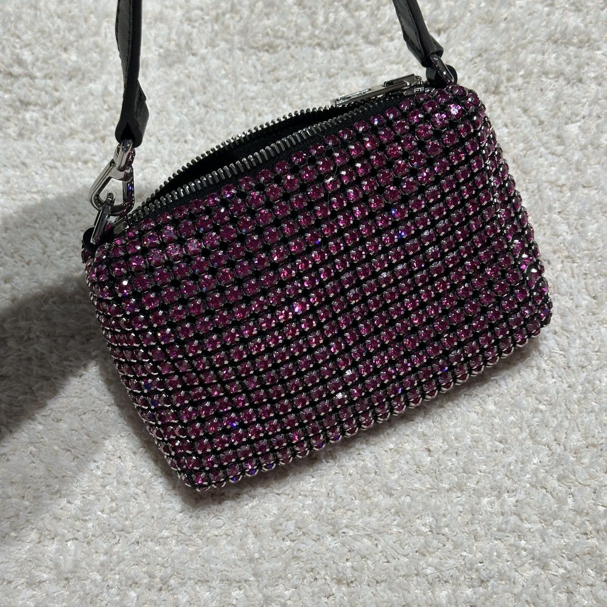 Alexander Wang Alexander Wang Medium Pouch Rhinestone Mesh Bag Size ONE SIZE - 3 Thumbnail