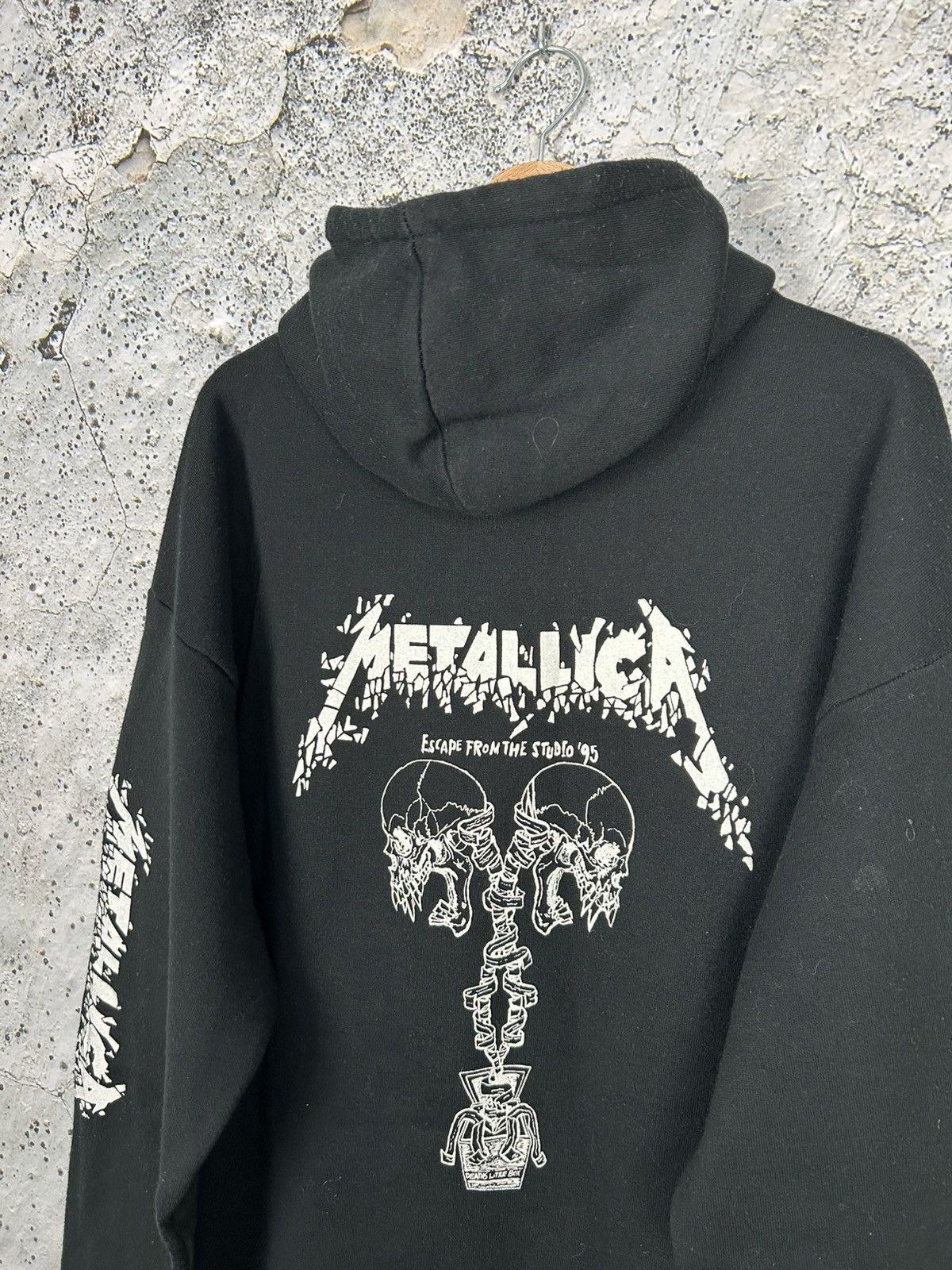 Metallica Vintage 1995 Metallica Hoodie Rock Band Metal Archive Rare Size US L / EU 52-54 / 3 - 5 Thumbnail