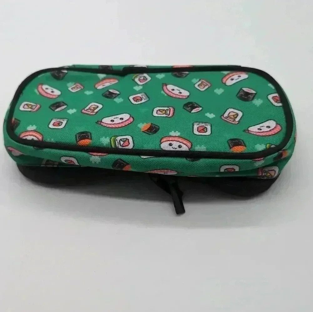 Other Green Japanese Sushi Pencil Bag Zipper closure NWOT Size ONE SIZE - 2 Thumbnail