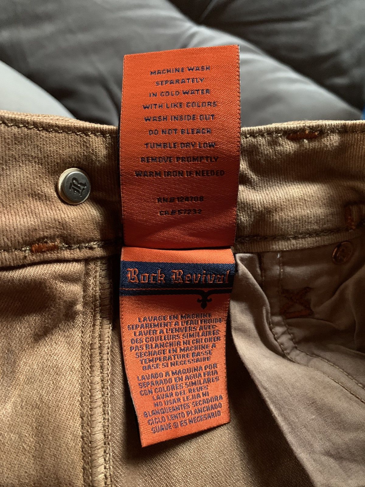 RARE* New Rock Revival Distressed Biker Moto Denim Jeans