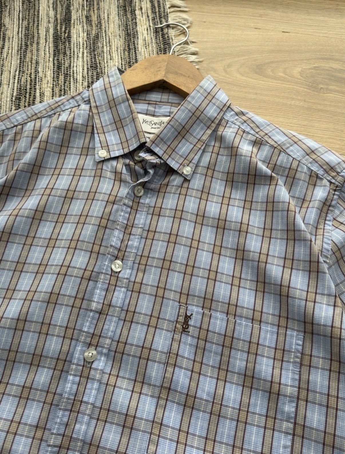 Yves Saint Laurent YVES SAINT LAURENT VINTAGE YSL CLASSIC BUTTON UP SHIRT Size US L / EU 52-54 / 3 - 4 Thumbnail