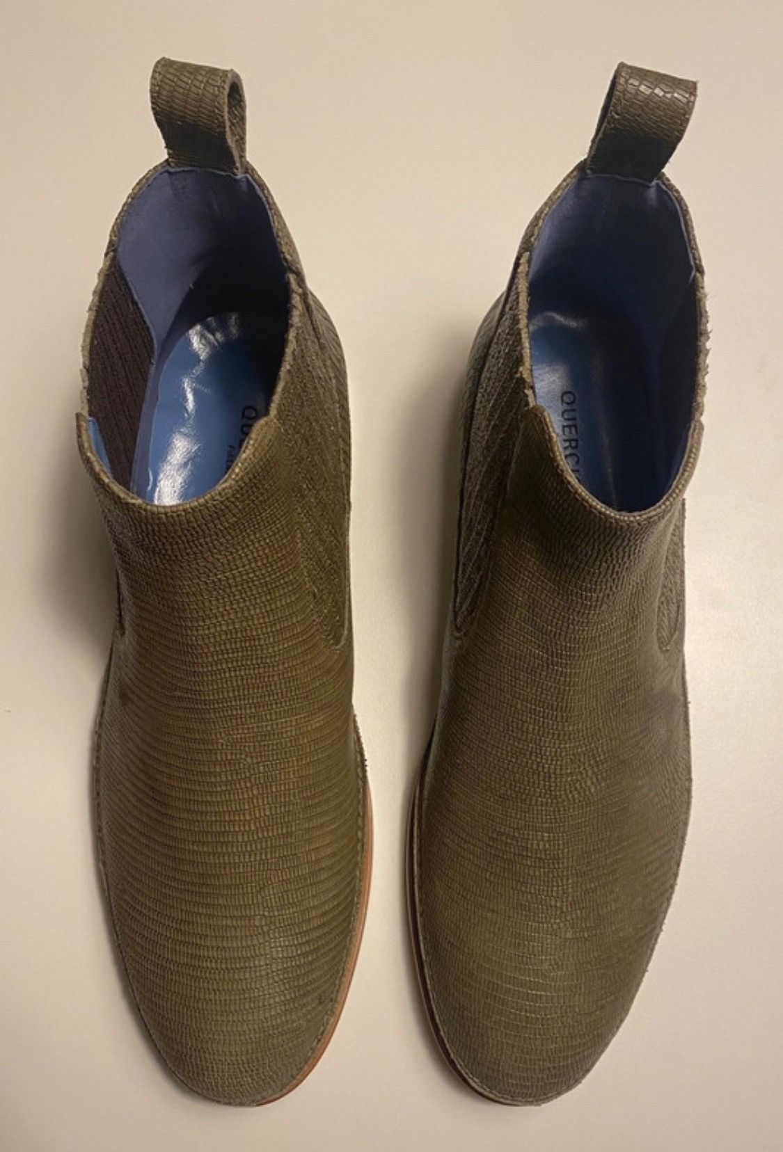 Quercioli Ankle boots in embossed lizard print leather Size US 9.5 / EU 42-43 - 8 Thumbnail