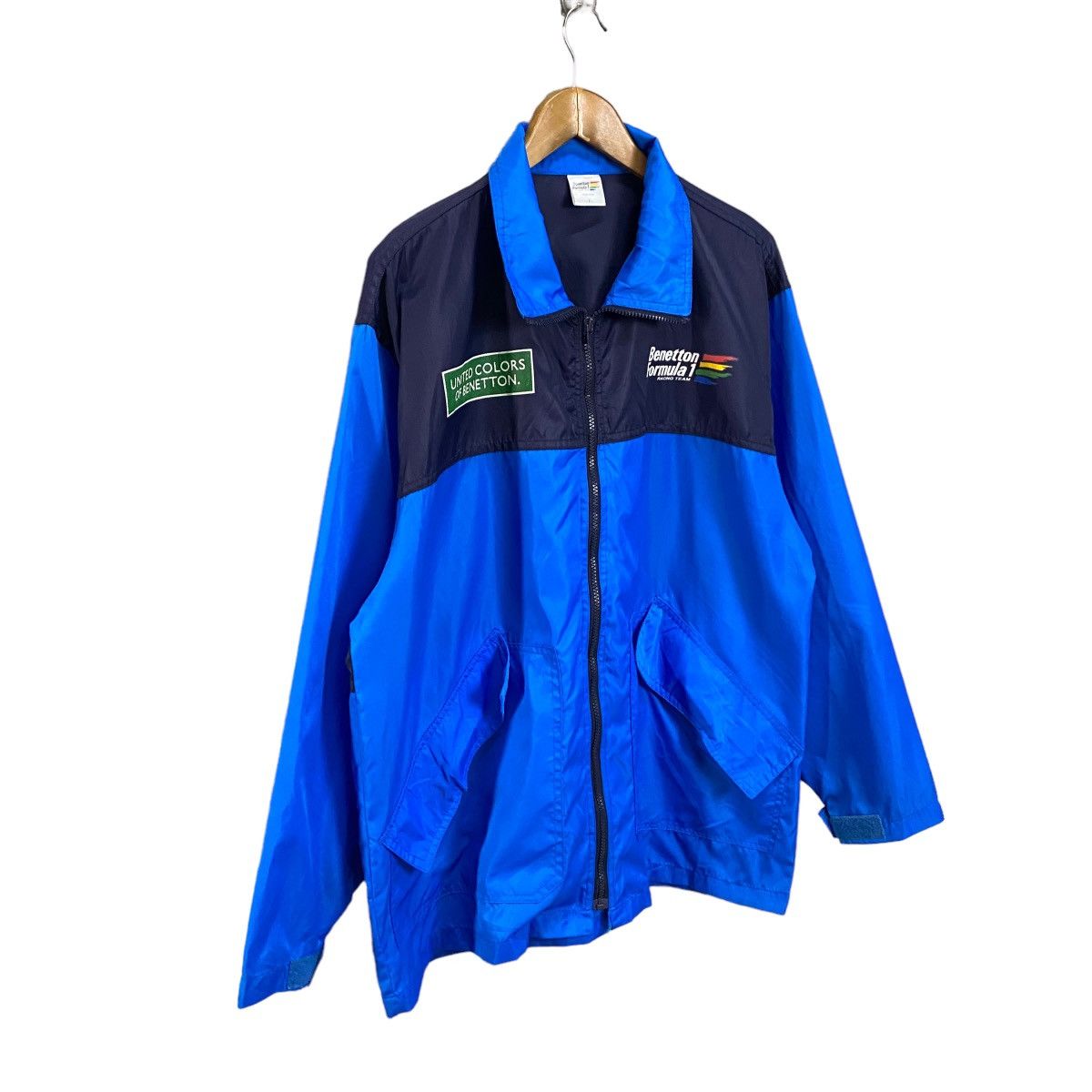 Vintage Vintage 90's BENETTON F1 Windbreaker Jacket Size US L / EU 52-54 / 3 - 10 Thumbnail
