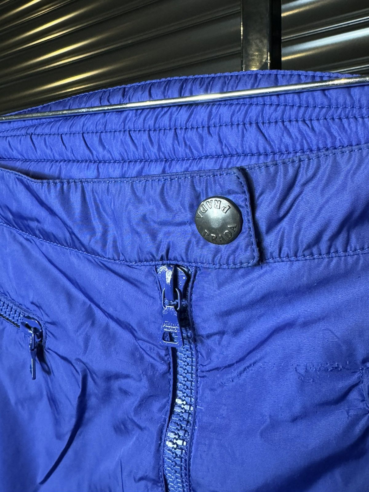 Prada Prada Linea Rossa Teflon Nylon Blue Track Pants With Tags Size US 30 / EU 46 - 11 Thumbnail