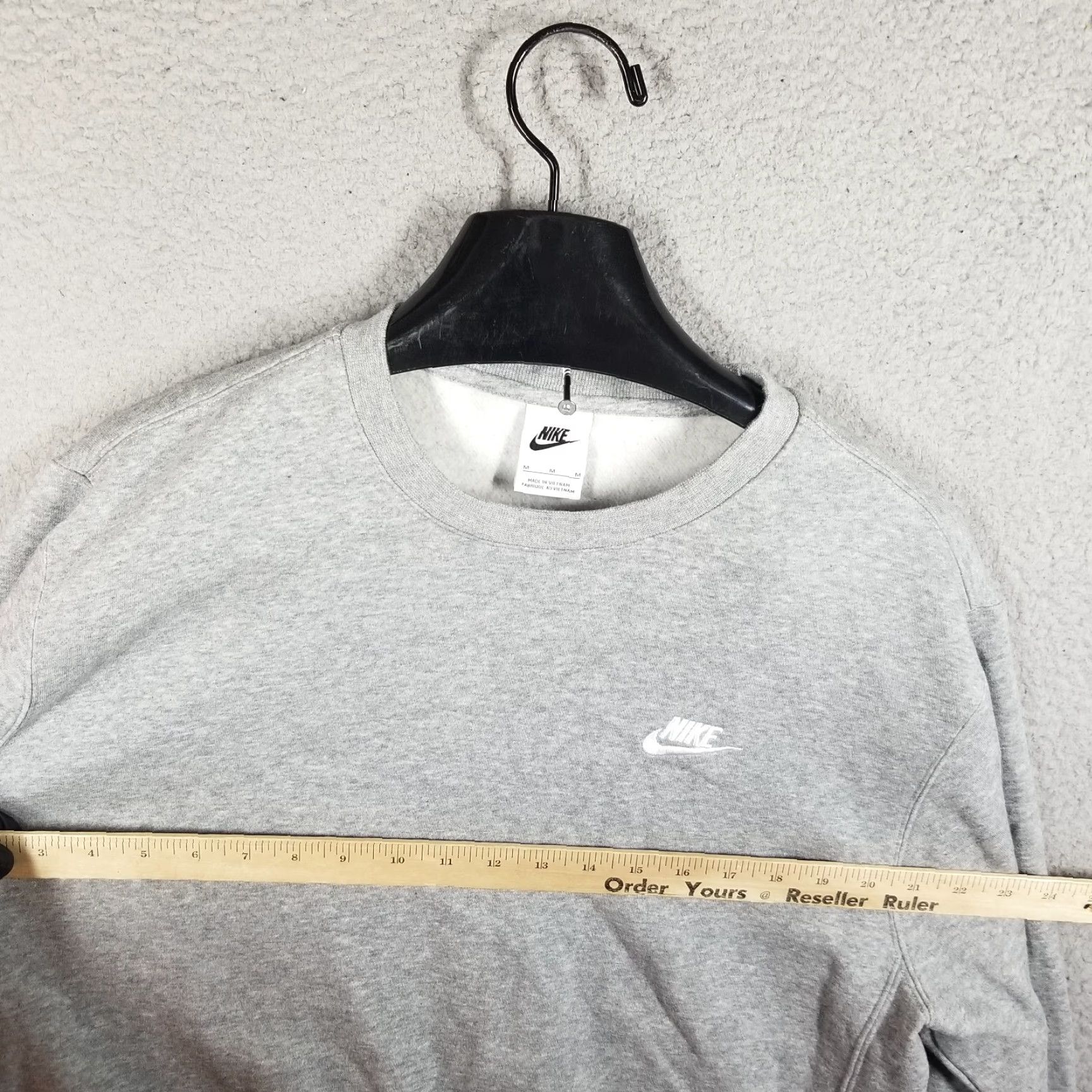Nike Nike Men's Sportswear Club Fleece Crew Medium Gray BV2662 063 Size US M / EU 48-50 / 2 - 6 Thumbnail