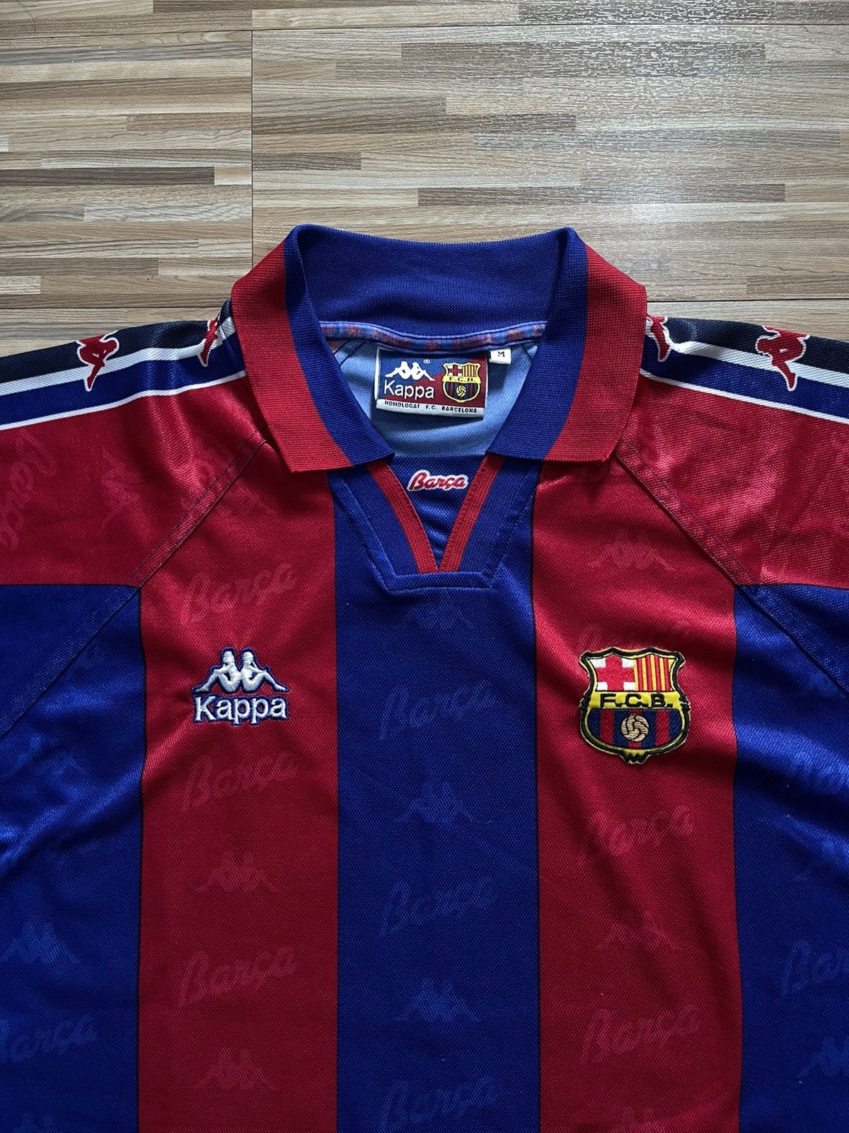 Kappa FC Barcelona 1995/1997 Home Shirt Jersey Size US M / EU 48-50 / 2 - 2 Thumbnail