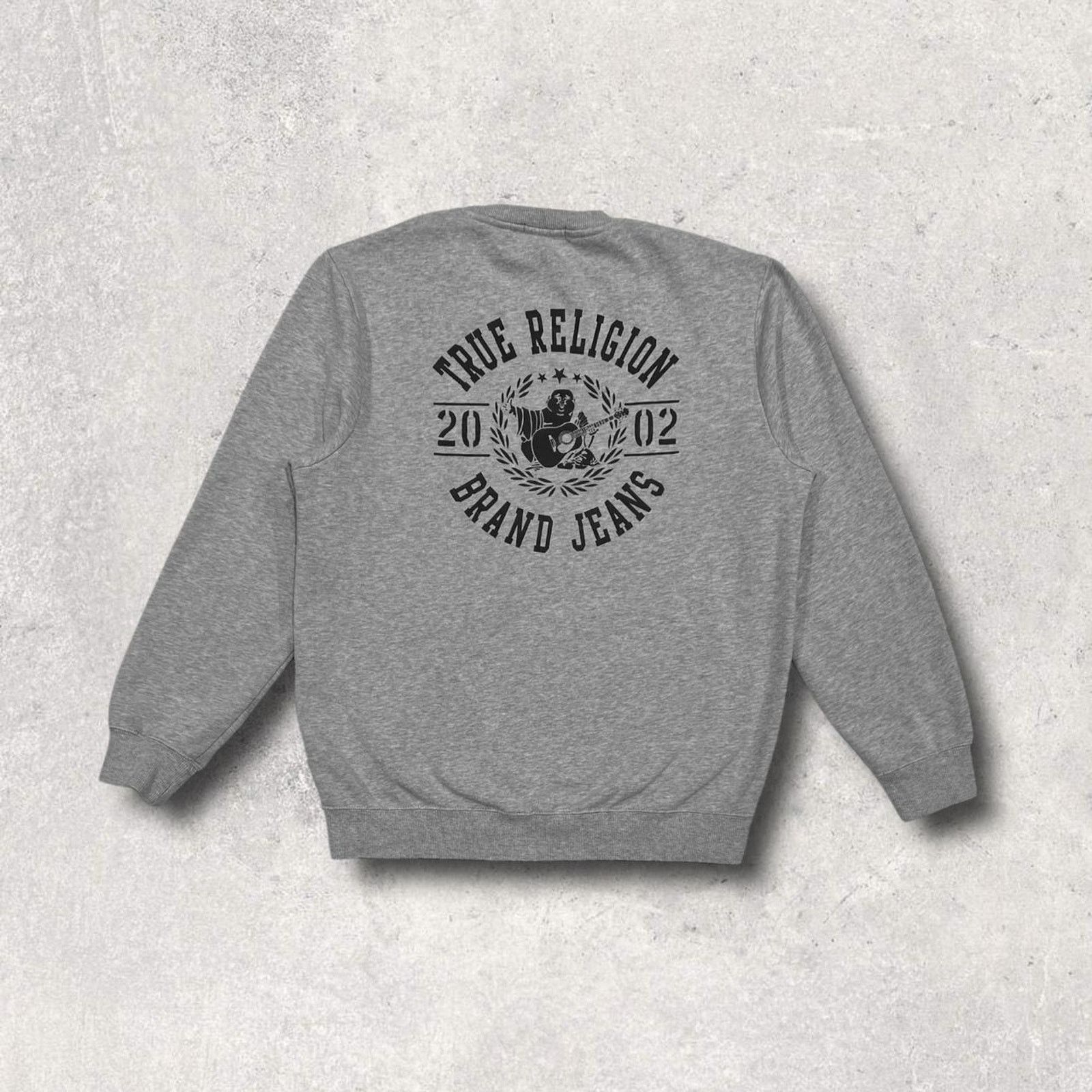 True Religion True Religion Gray Horseshoe Logo Crewneck Sweatshirt Size US L / EU 52-54 / 3 - 3 Thumbnail